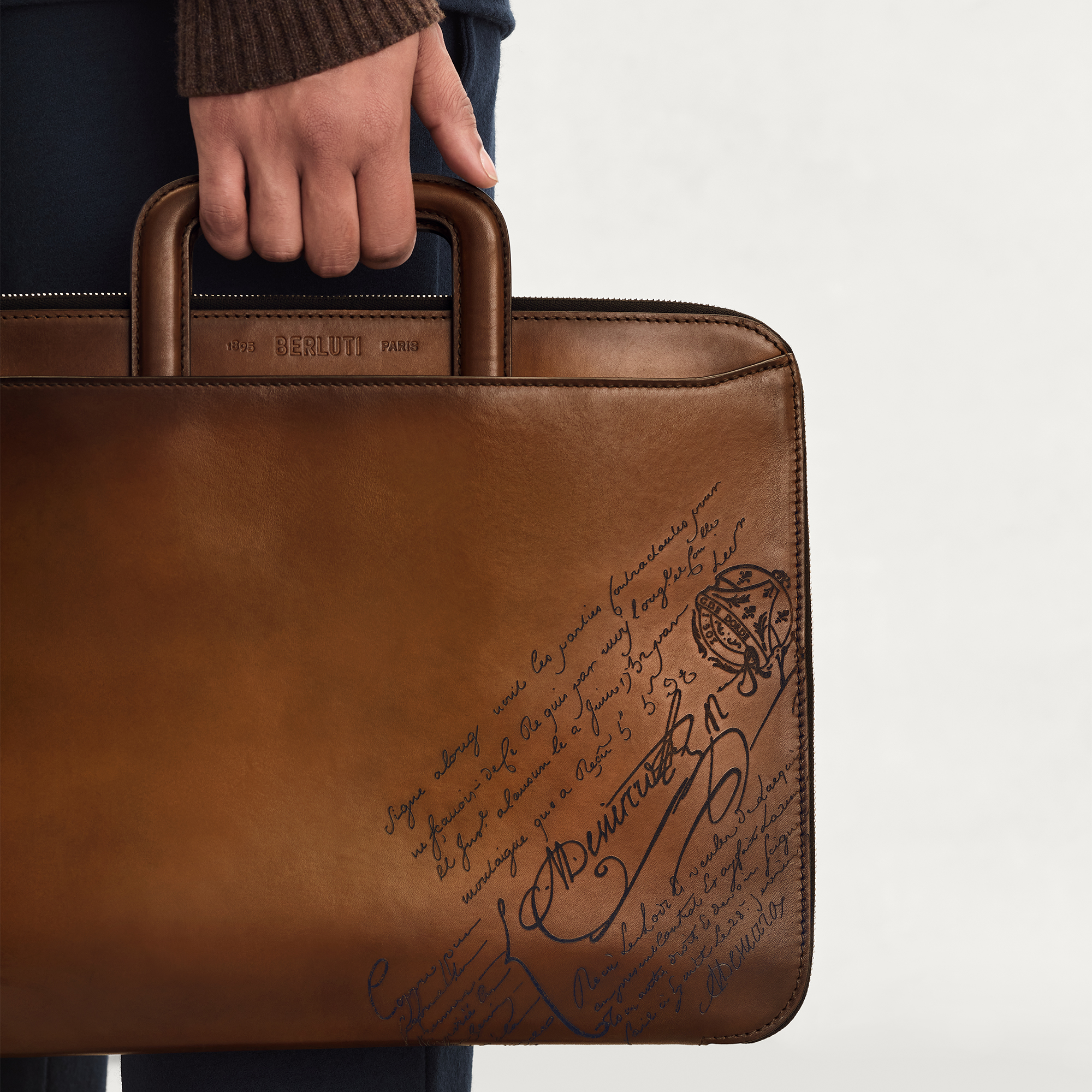 BERLUTI　エピュールスクリットカーフレザー　キーケース Berluti】ベルルッティ『エピュール スクリット カーフレザー