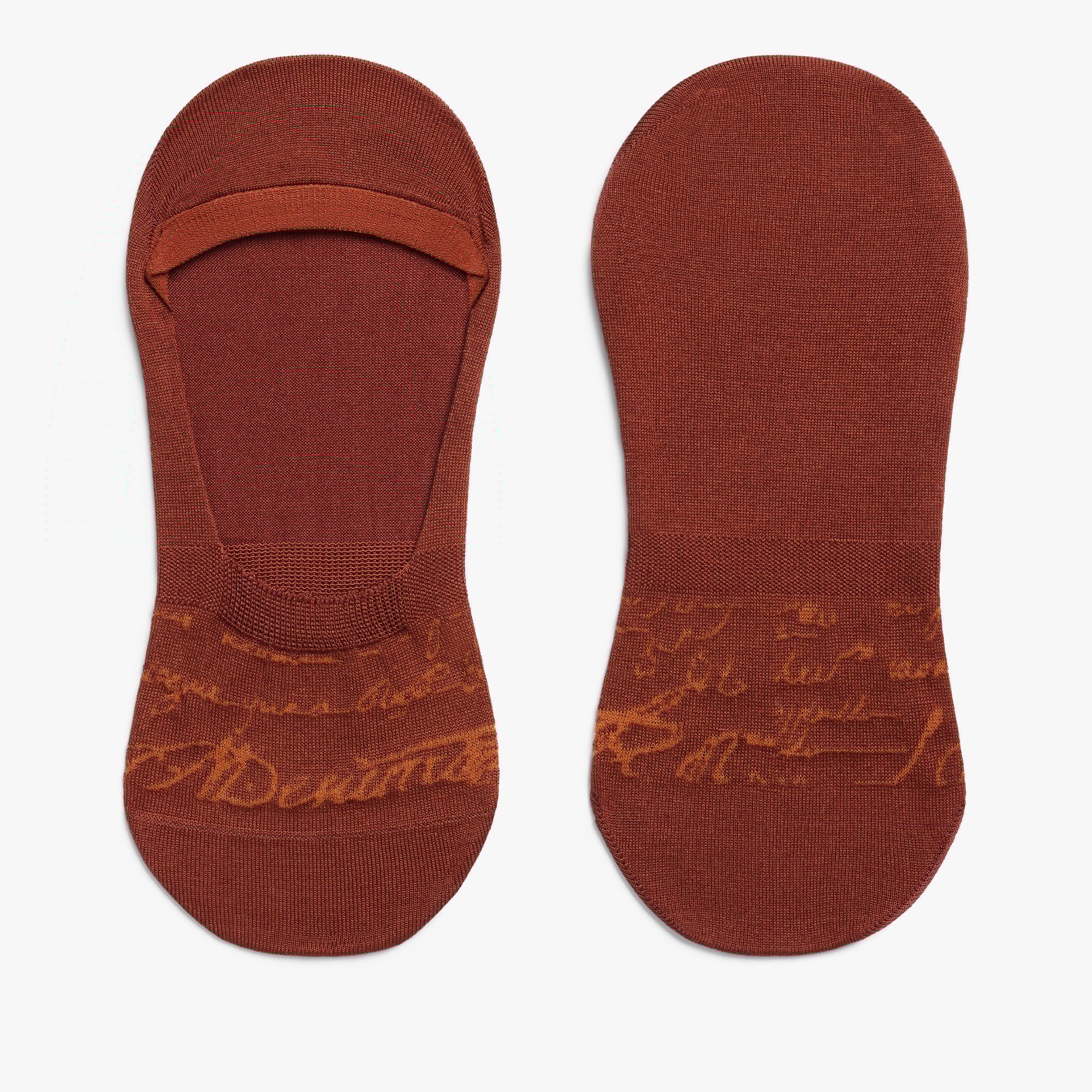 Ghost Scritto图纹袜, BRICK BROWN, hi-res