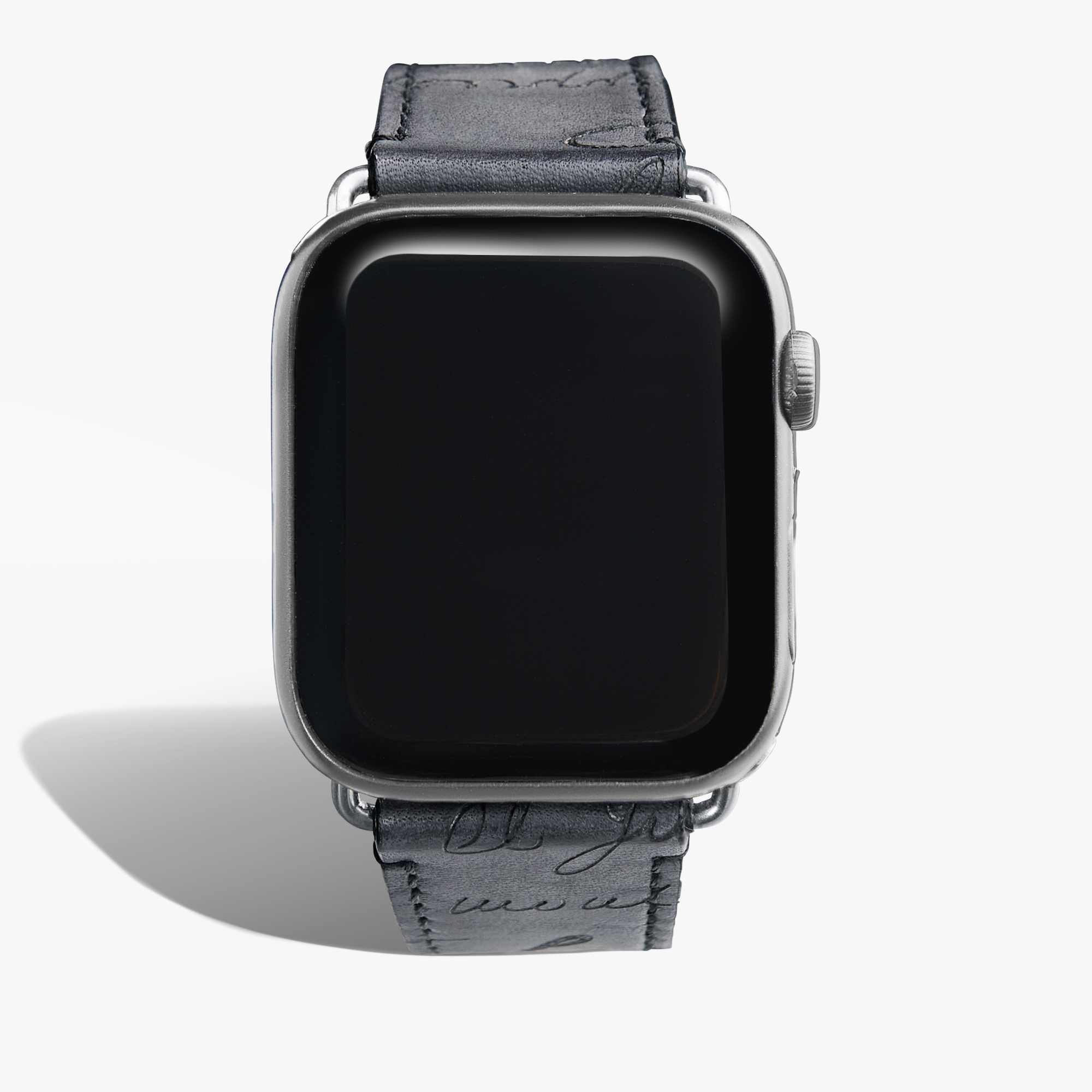 Apple Watch Bracelet Scritto Leather, LIGHT ALUMINIO, hi-res
