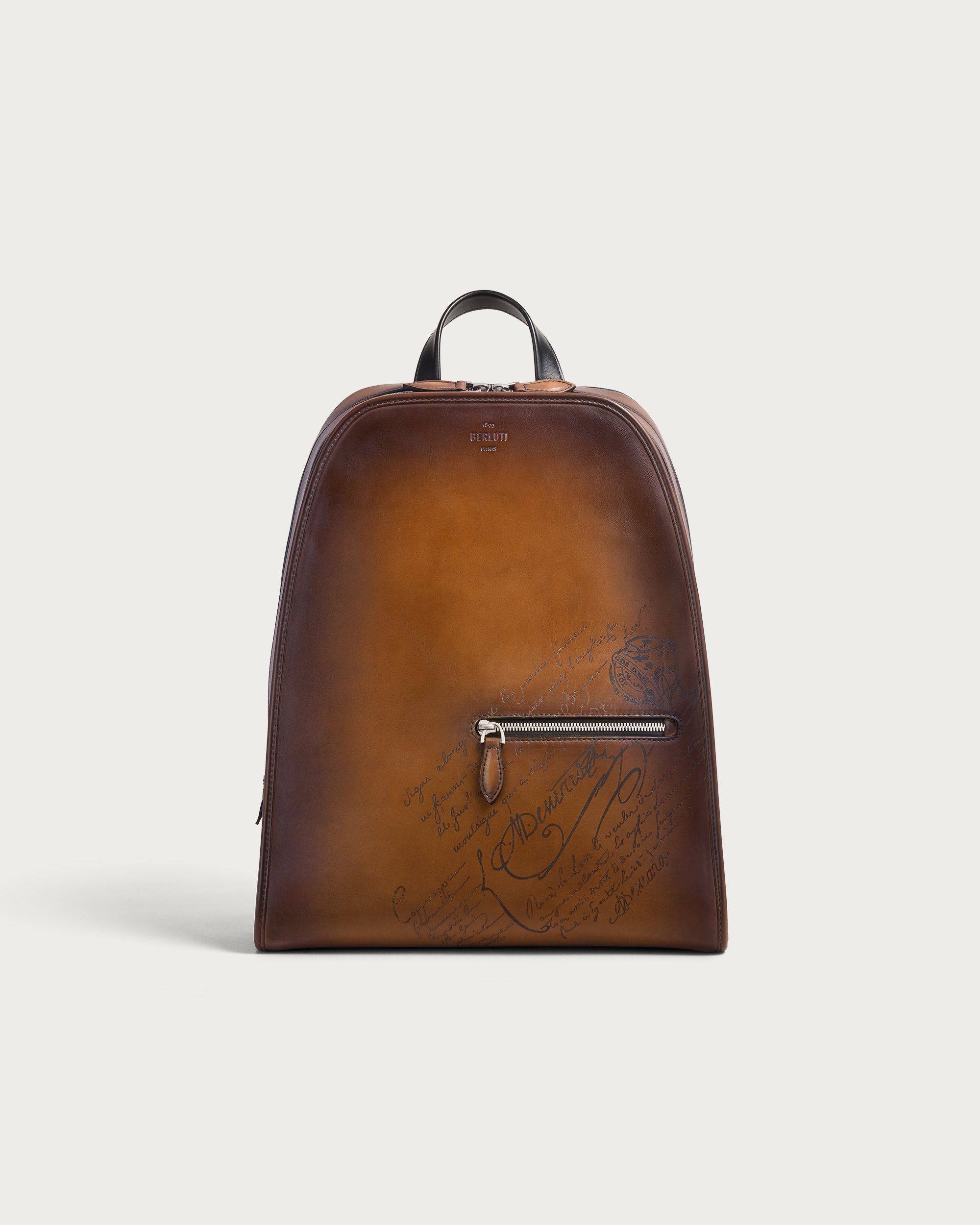 Berluti ブラウンレザー ビジネスバッグ Berluti】ベルルッティ『レザー トートバッグ』メンズ ビジネスバッグ
