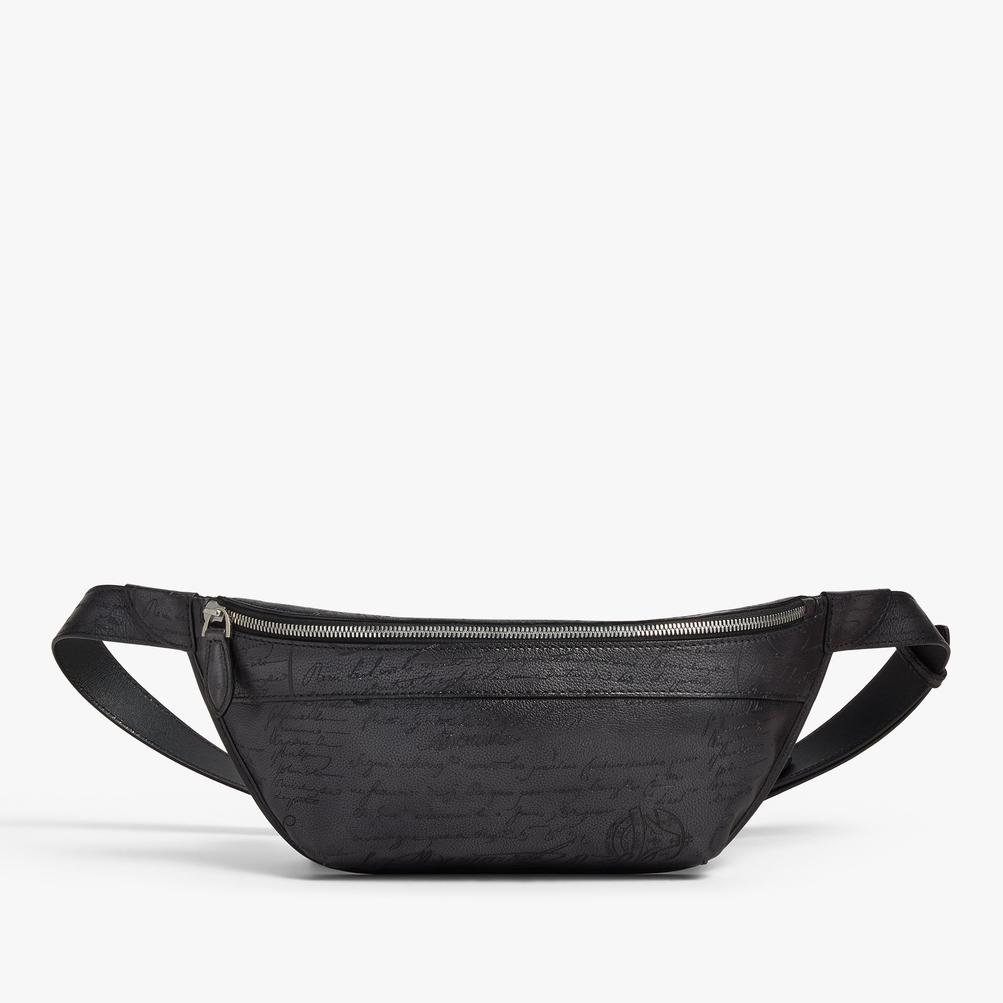 Rider Scritto Leather Belt Bag, NERO GRIGIO, hi-res