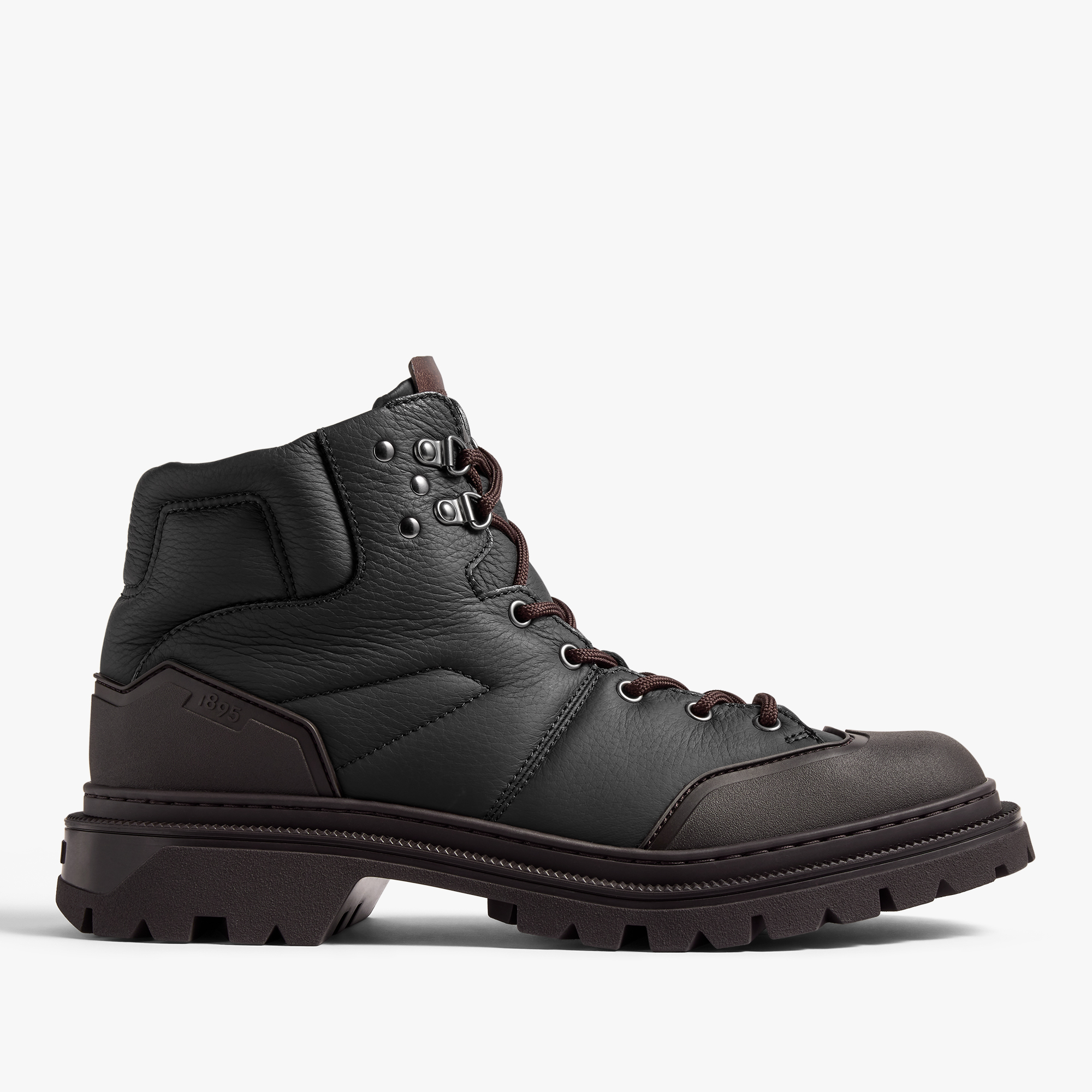 Brunico Parcours鹿皮和橡胶靴, BLACK, hi-res