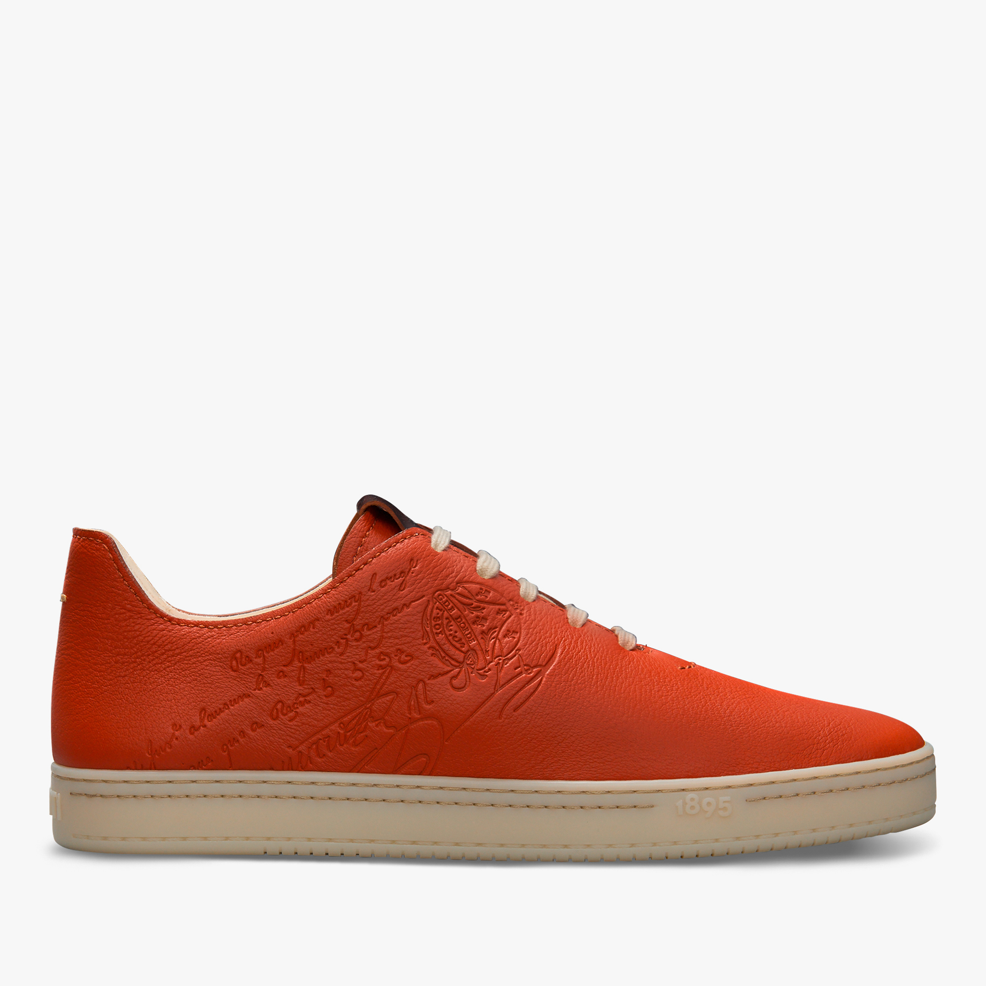 Eden Scritto Leather Sneaker, TERRACOTTA, hi-res