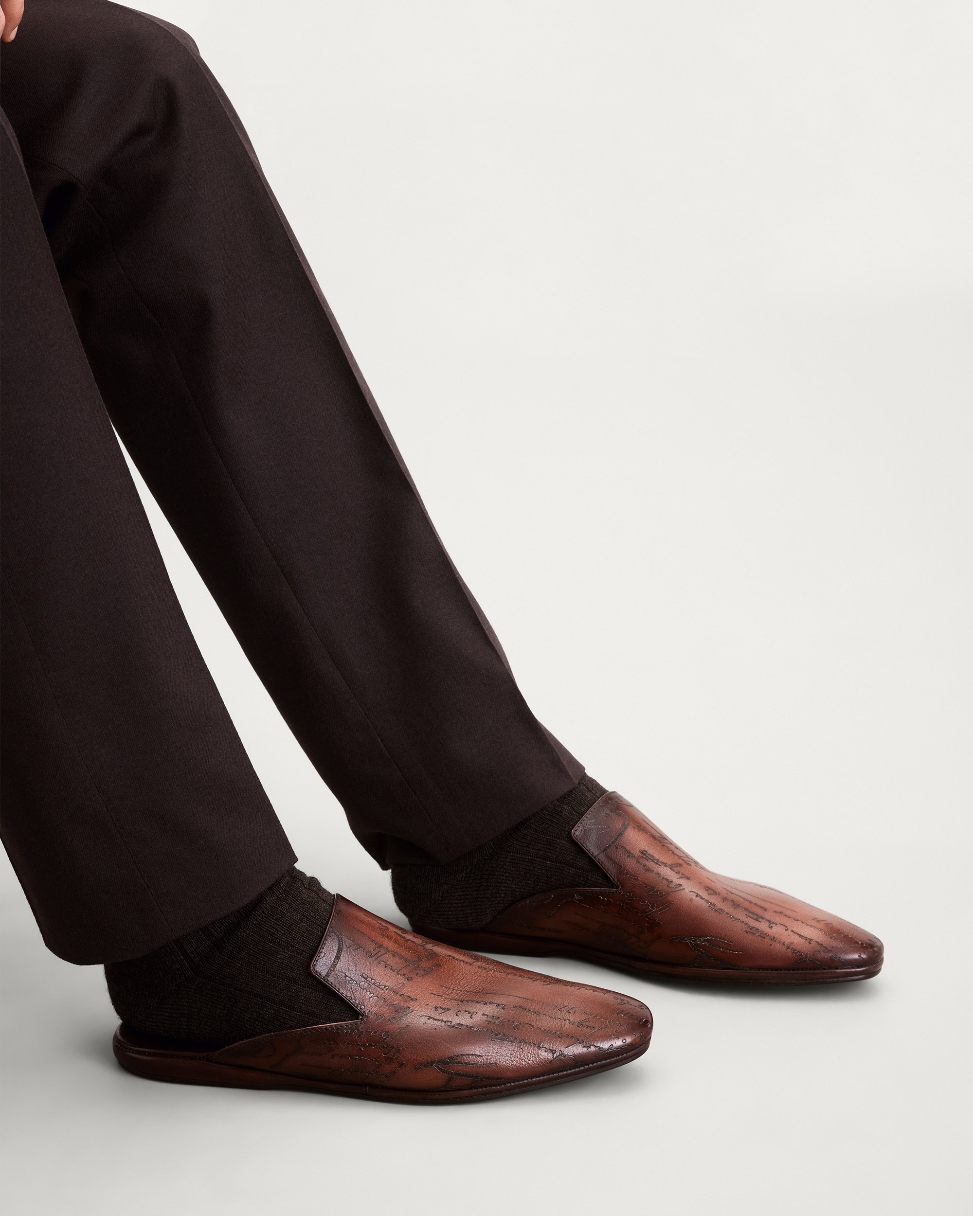 美品　22.4万円　BERLUTI サイラス ミュール　スリーパー　8 S3786-001_cyrus-