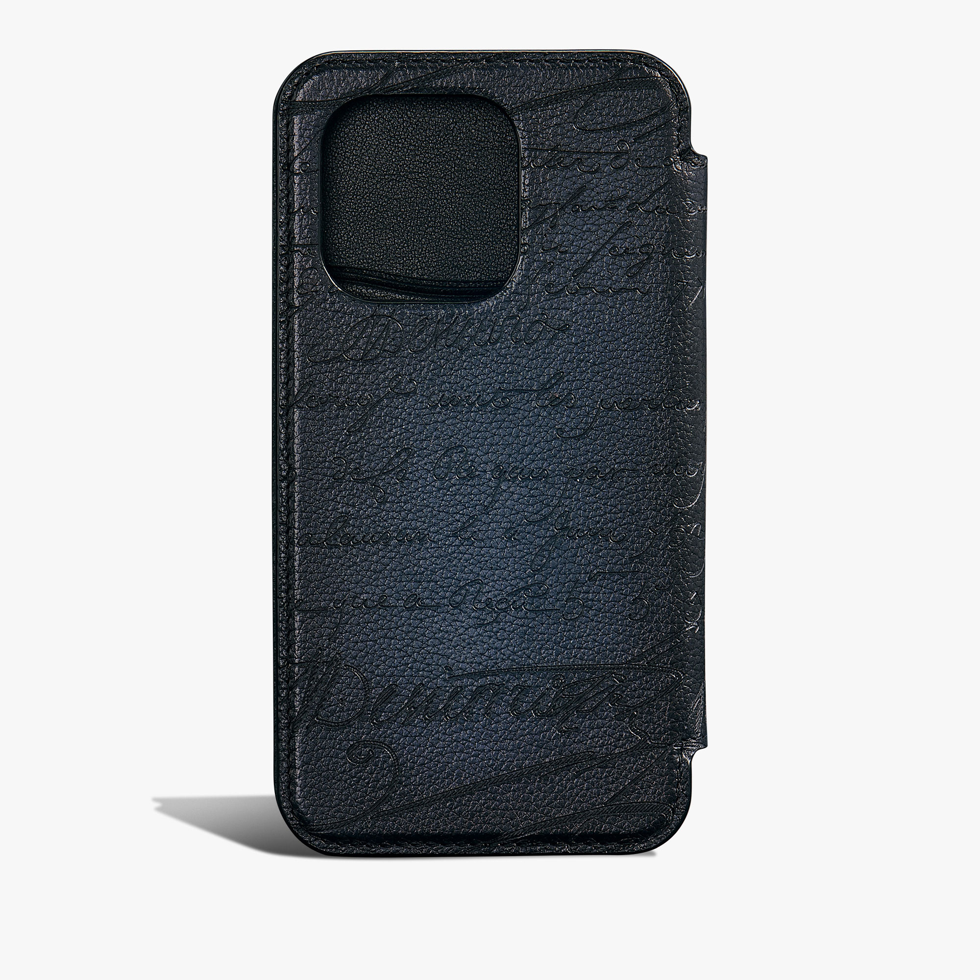 Scritto Leather iPhone 15 Pro Folio | Berluti US