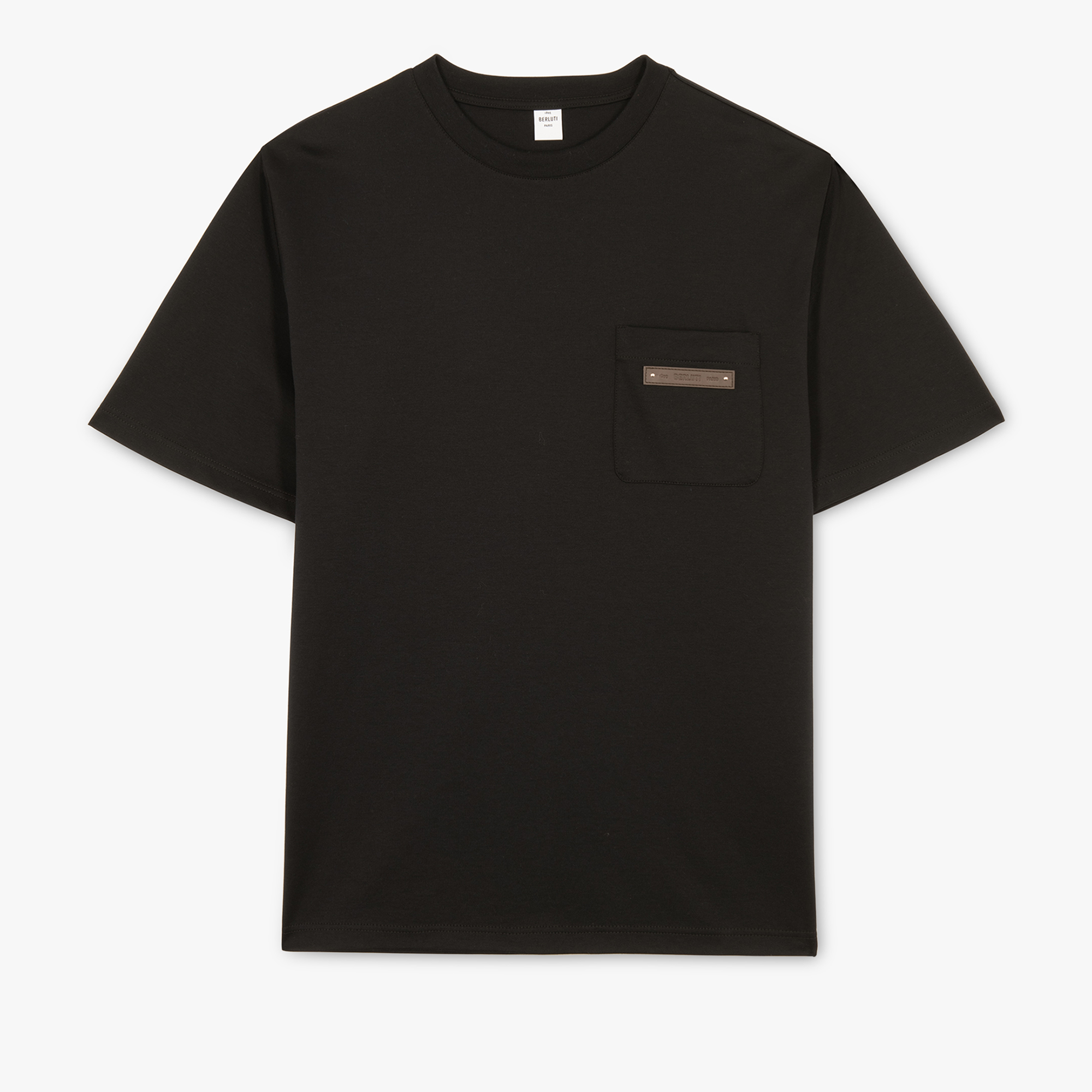 Leather Tag T-Shirt, NOIR, hi-res