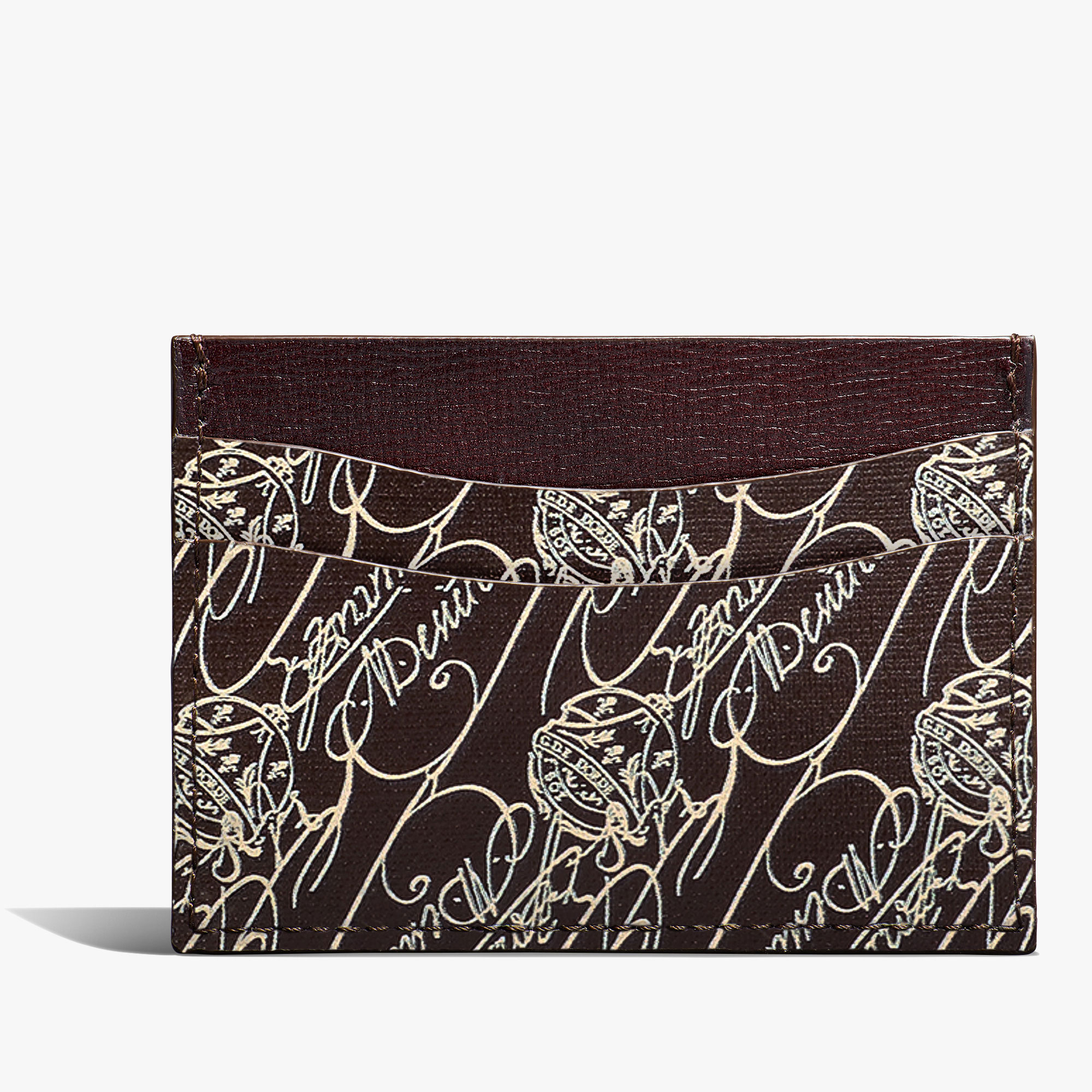 Bambou Toile Marbeuf Card Holder, DARK BROWN + MADURO, hi-res