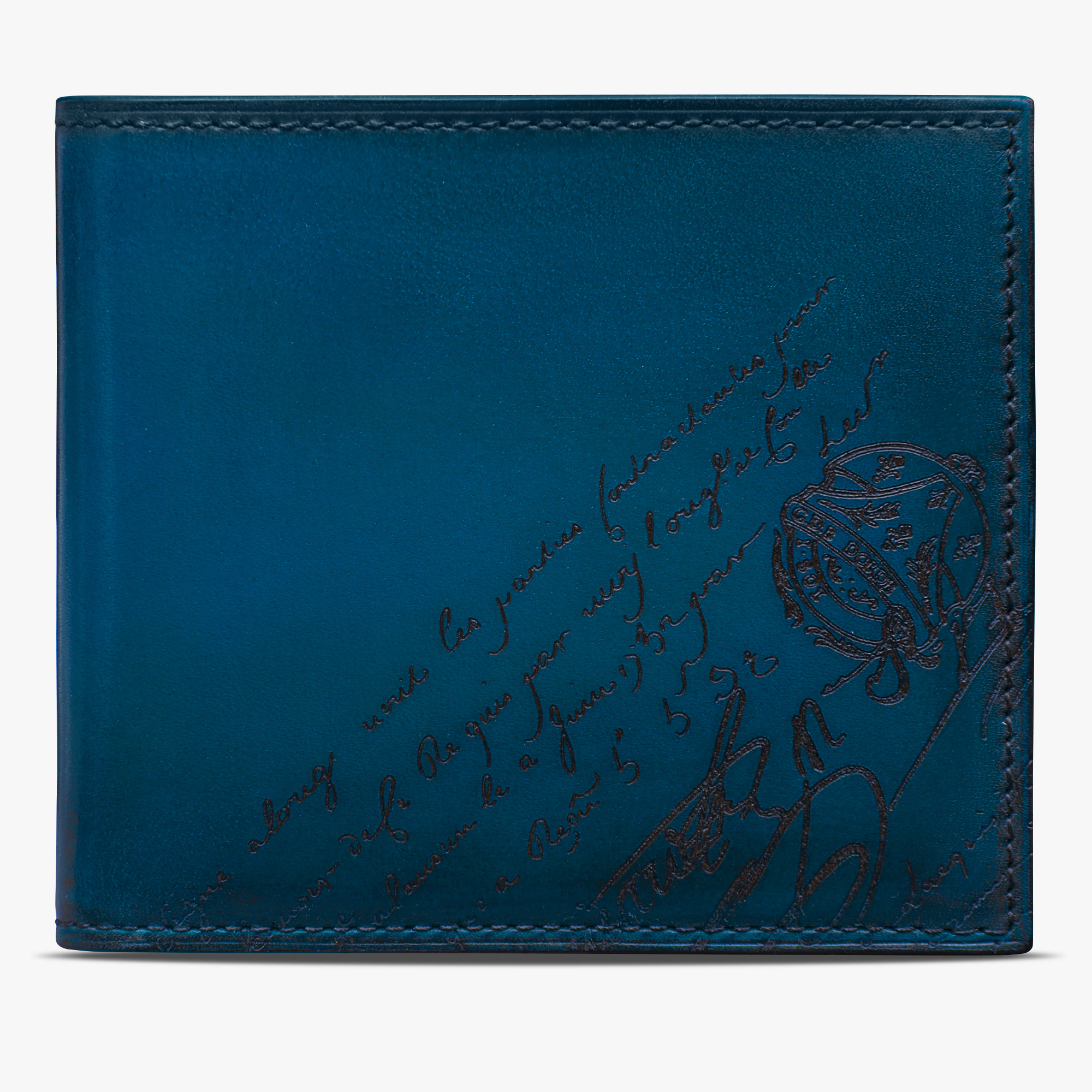 Makore Scritto Leather Wallet | Berluti US