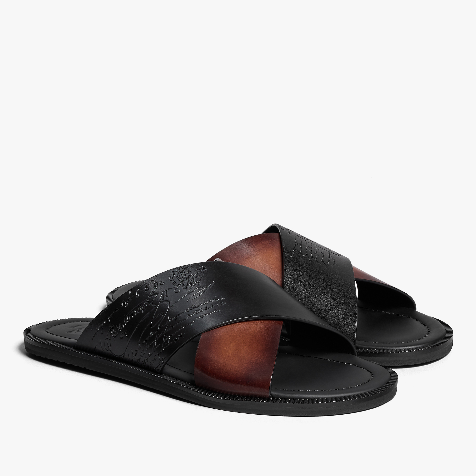 Sifnos Scritto Leather Sandal | Berluti PT