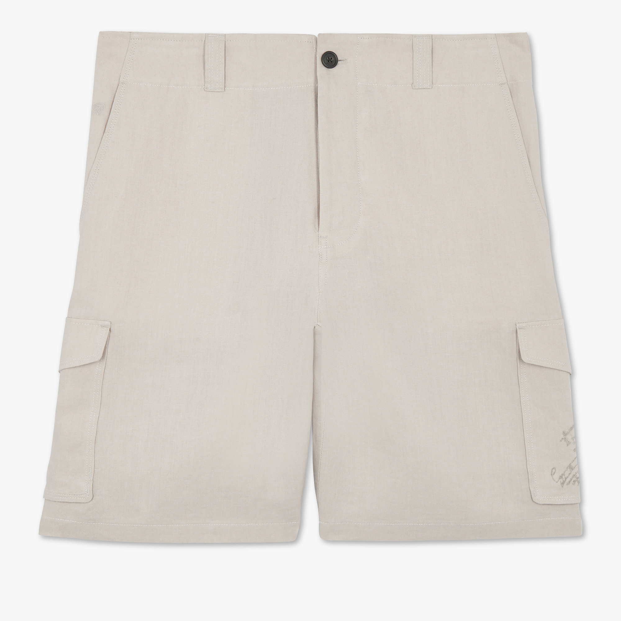 Short Cargo En Lin, SAND LINEN, hi-res