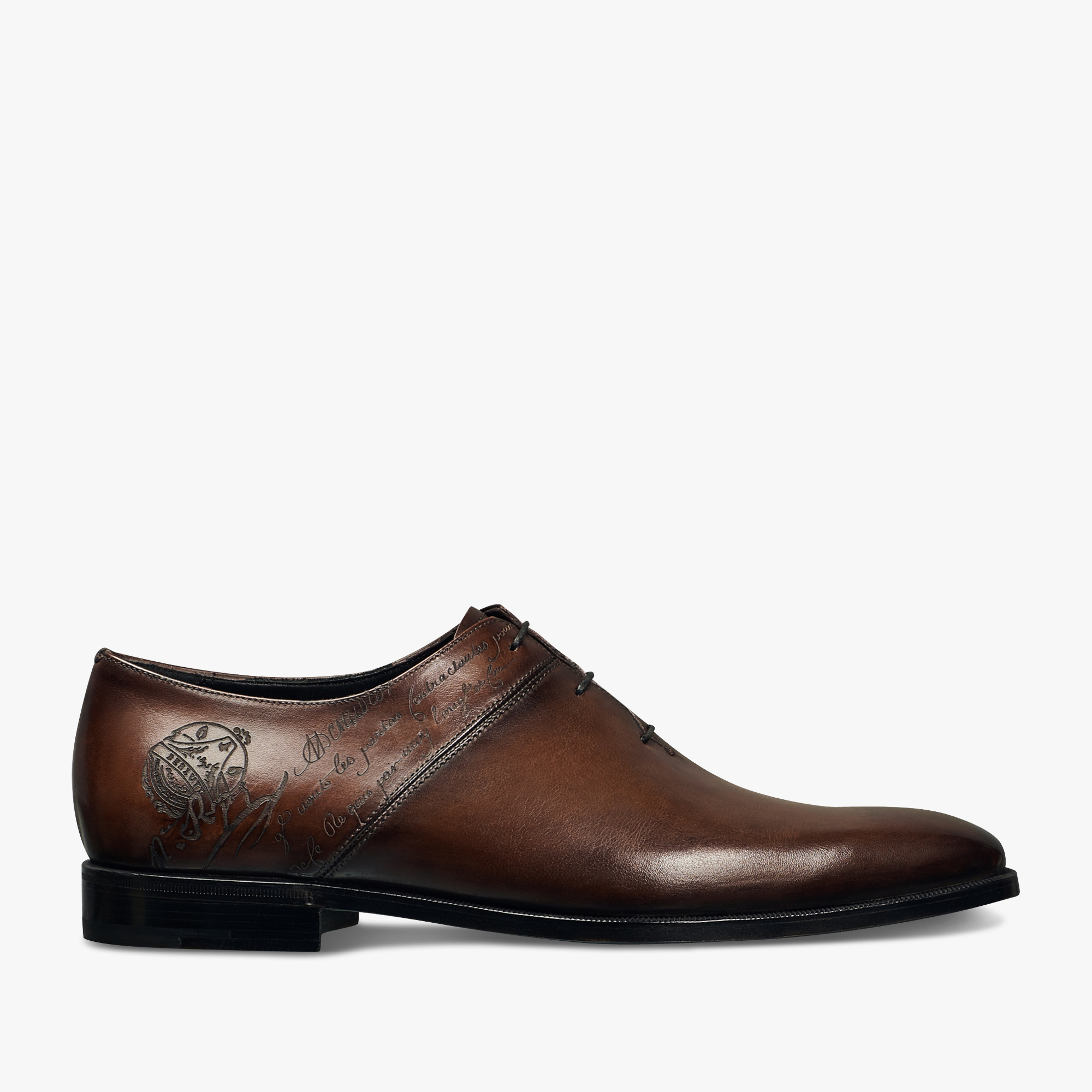 Scars Démesure Scritto Leather Oxford, BRUN, hi-res