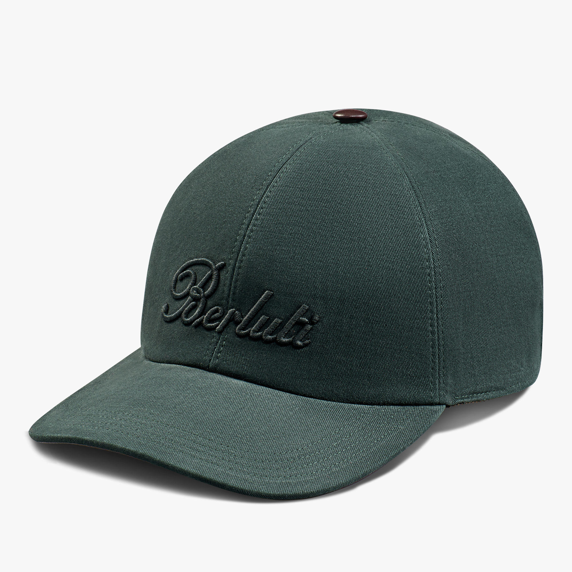 Cotton & Cashmere Baseball Cap, FIR GREEN, hi-res