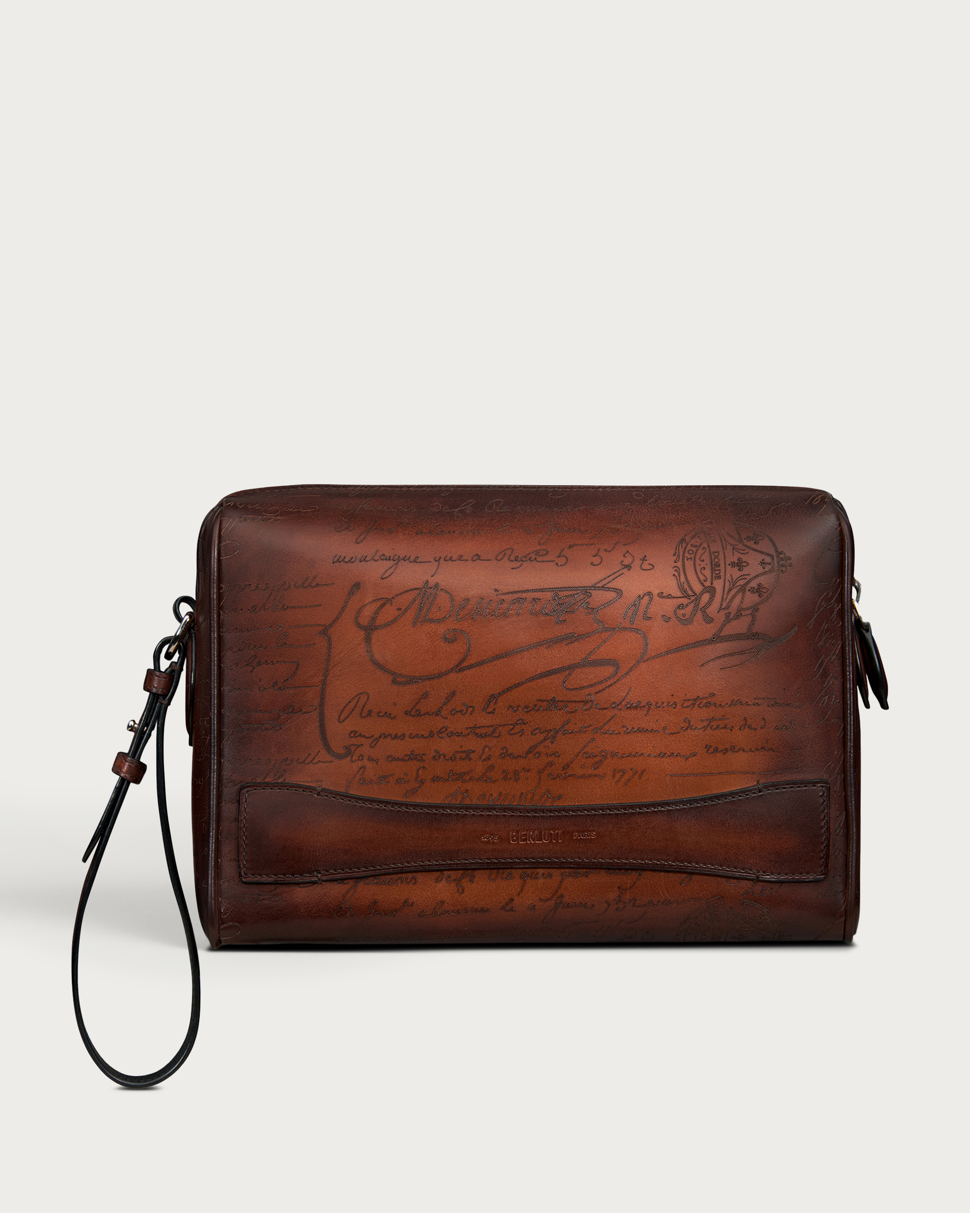 Rosewood Zipped Pouch | Berluti US