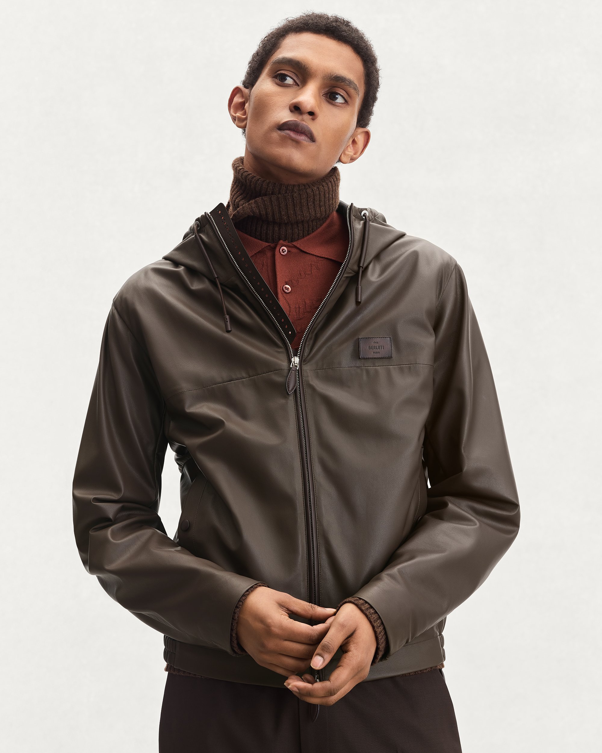 Ultralight Fly Leather Hooded Blouson | Berluti US