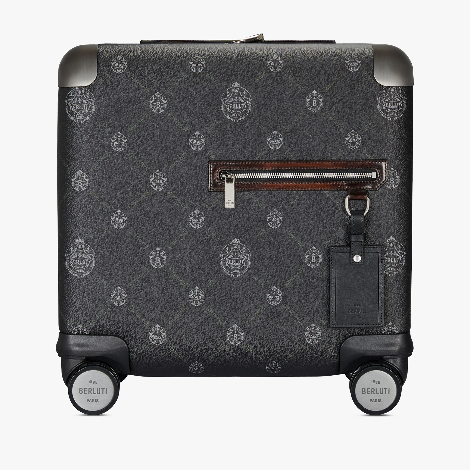 Formula Business Canvas and Leather Rolling Suitcase, BLACK + TDM INTENSO, hi-res