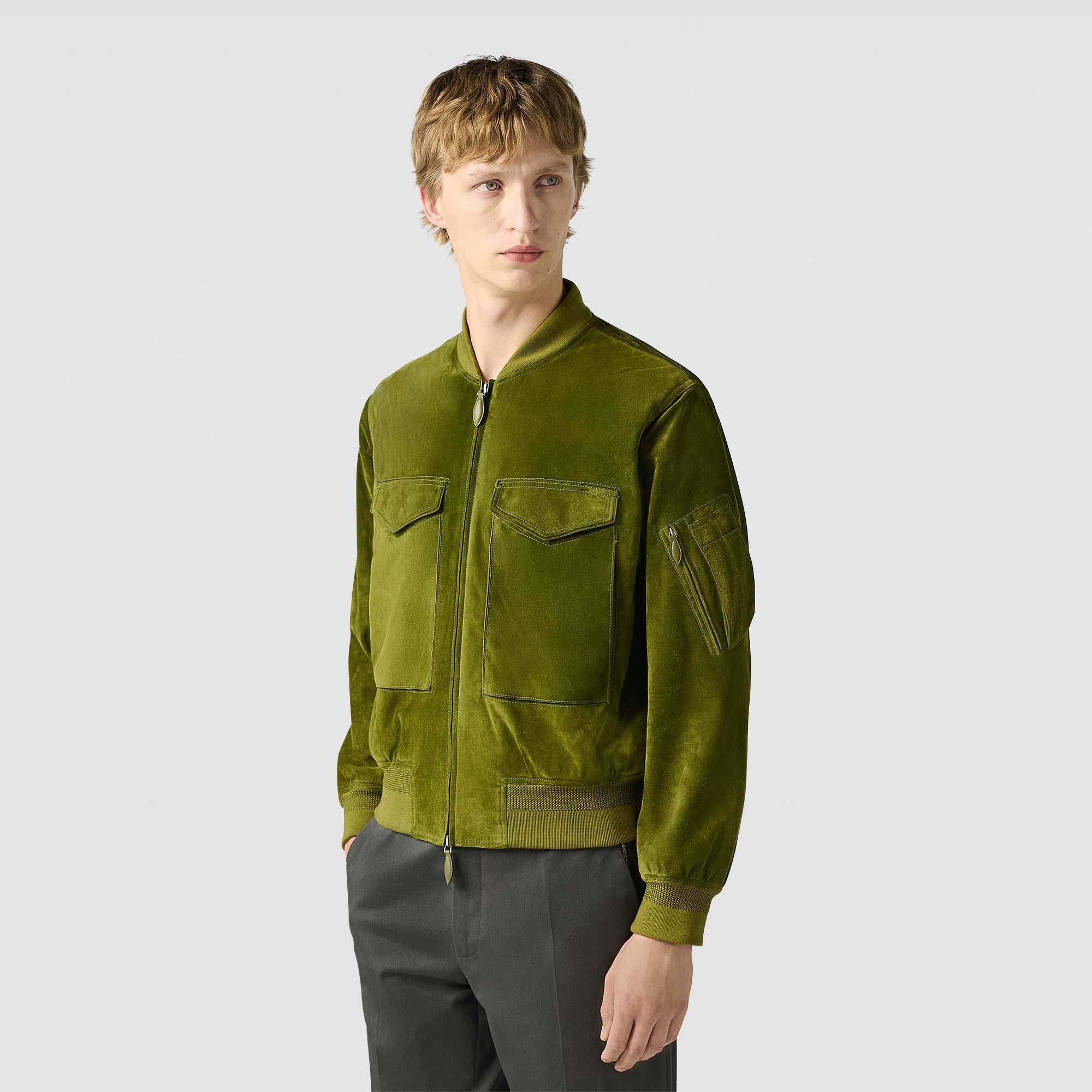 Berluti suede field jacket shop