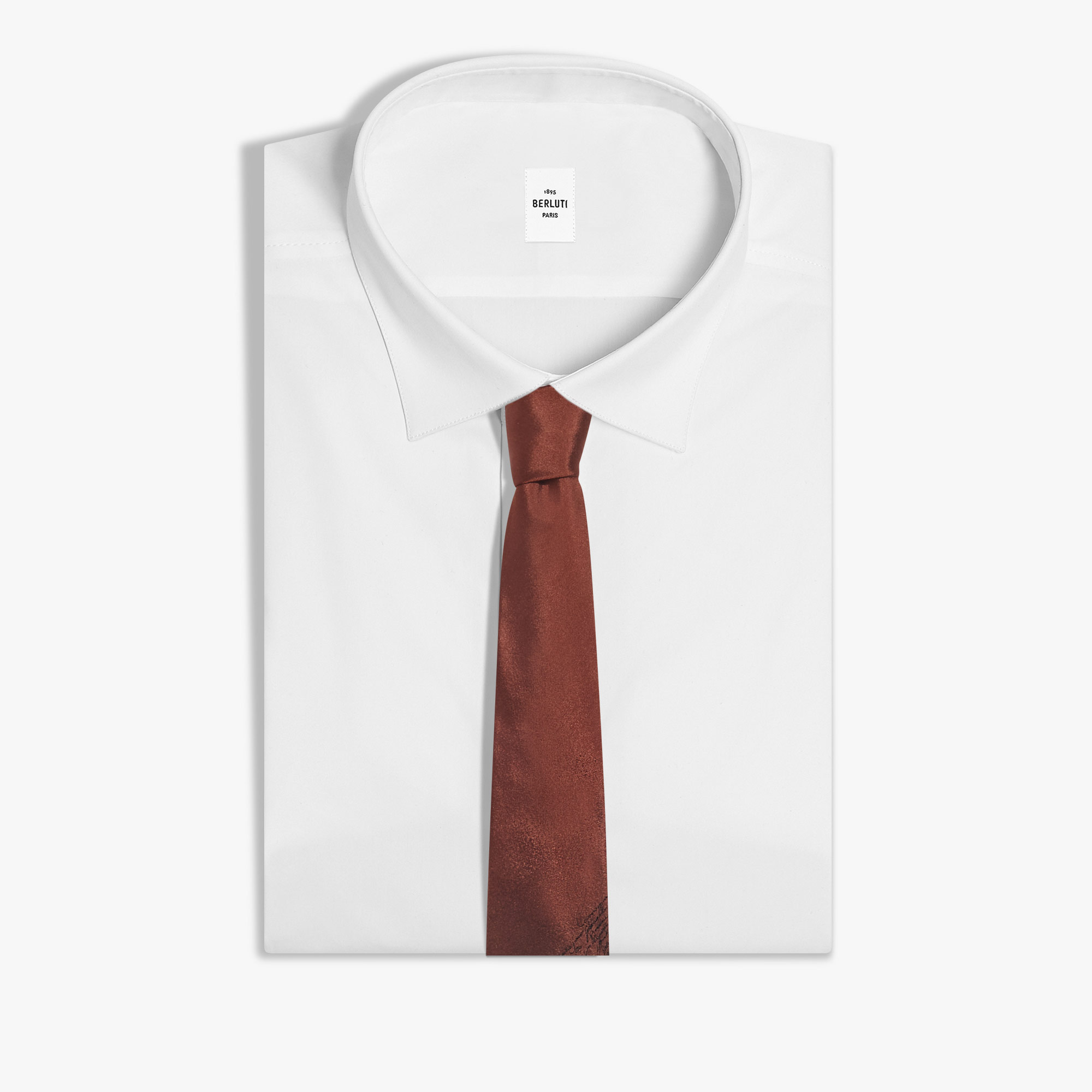 BERLUTI (ベルルッティ) シルク スクリットタイ ロゴ ネクタイ SCRIT BRT27TJ01 メンズ【サカゼン公式通販】