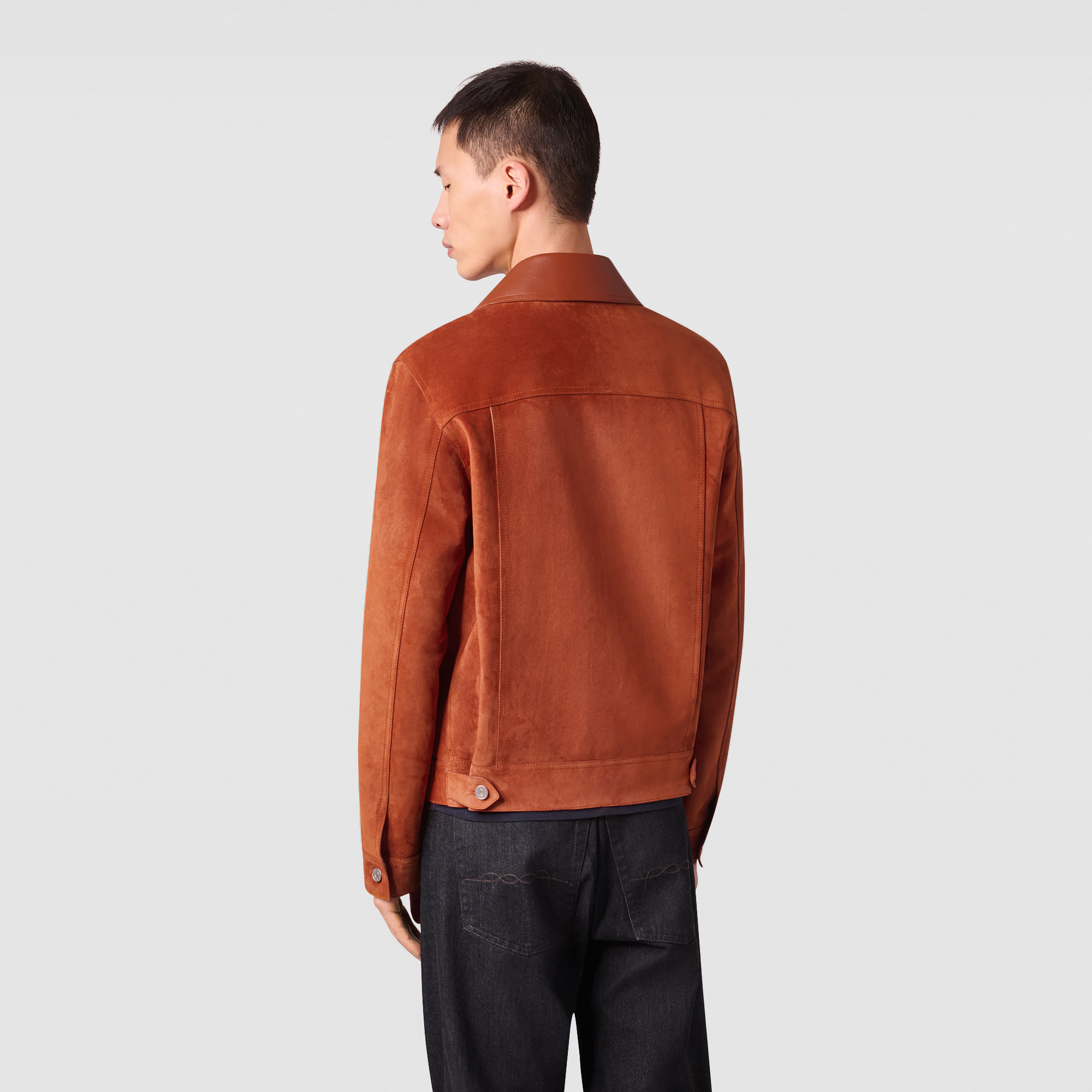 Suede denim jacket mens online