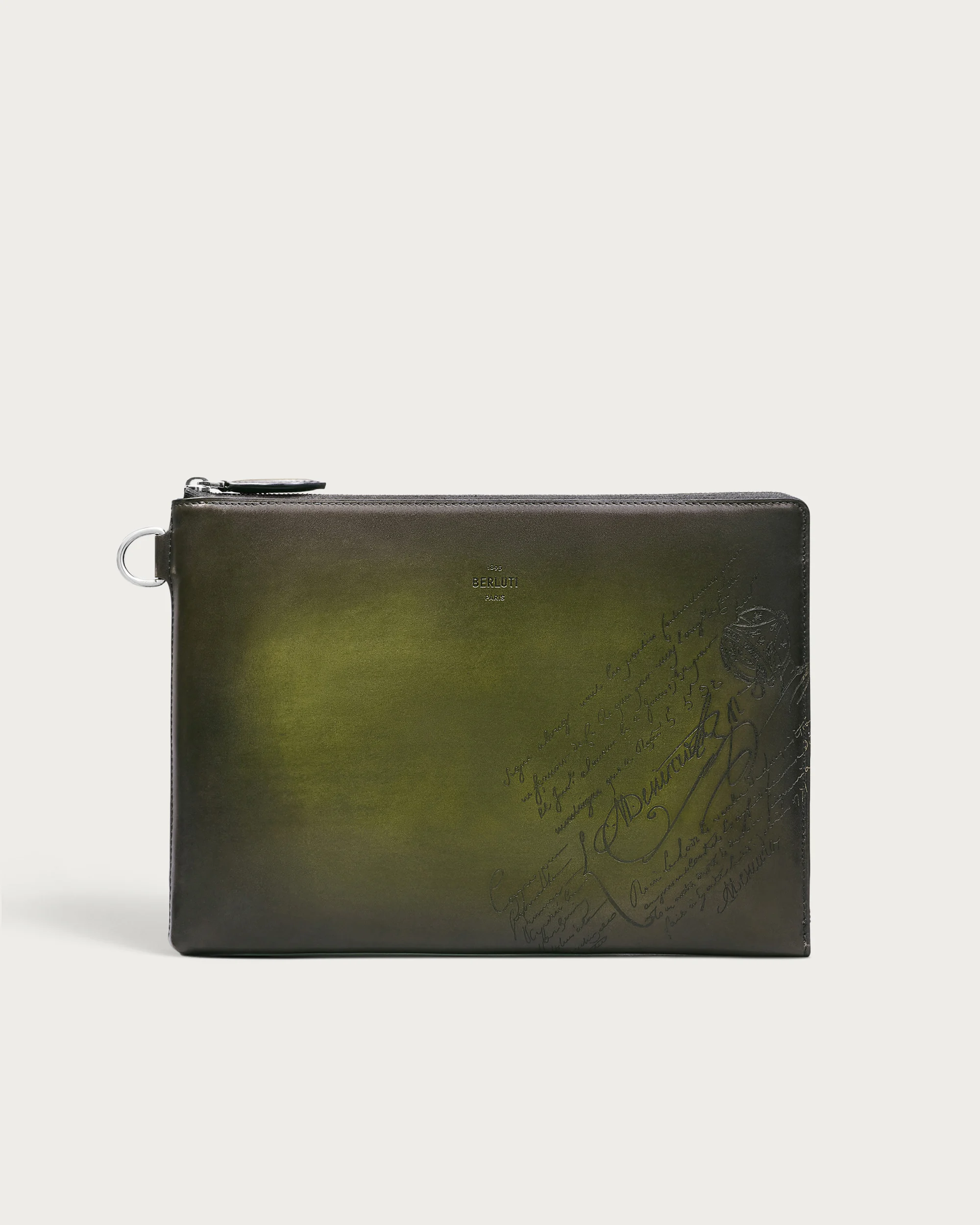 バッグ BERLUTI NINO Patina Leather Clutch Bag Nino GM Clutch | Berluti DE