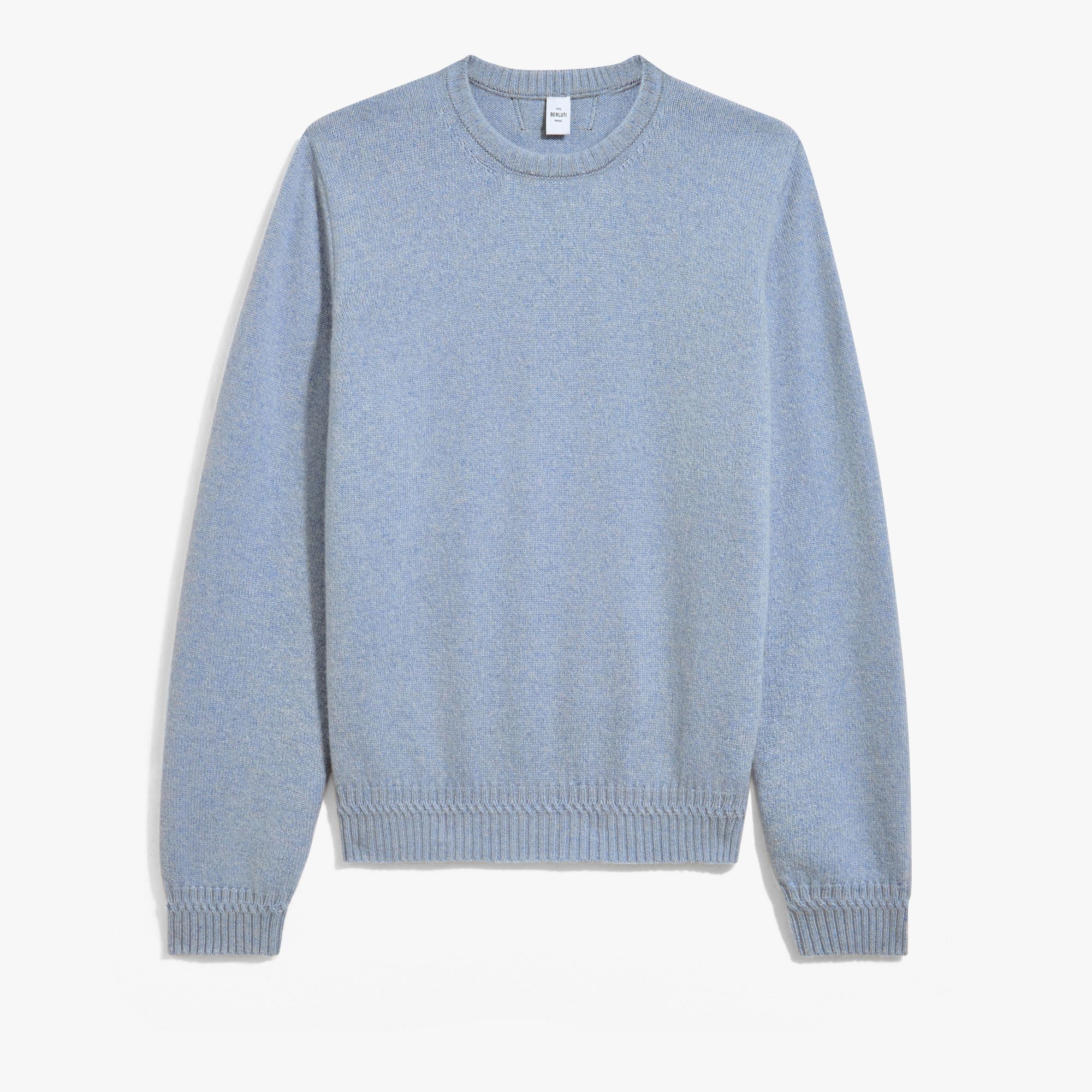 Classic Cashmere Crewneck, FROSTED BLUE, hi-res