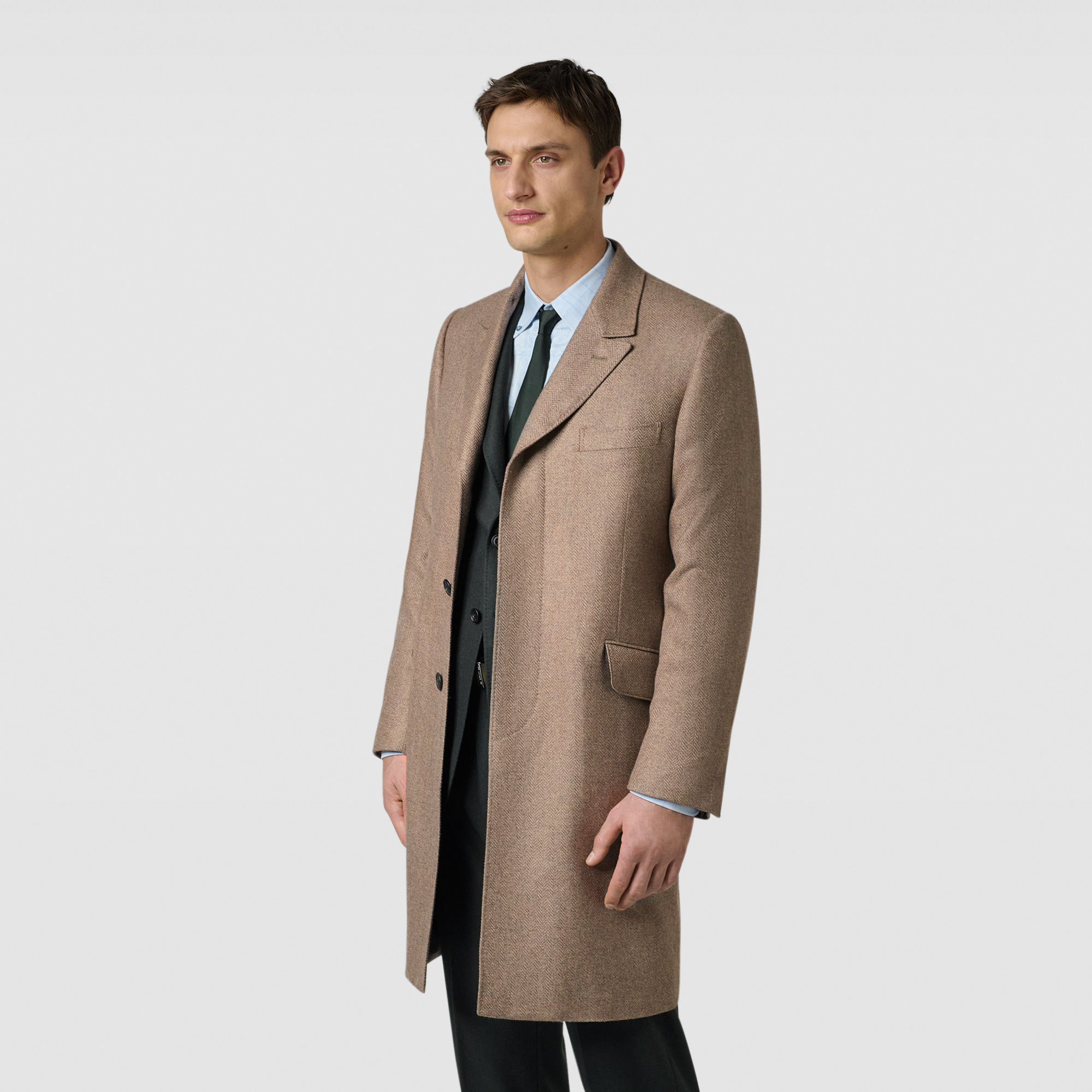 美品□Berluti ベルルッティ アルパカ モヘア ロゴボタン ダブル