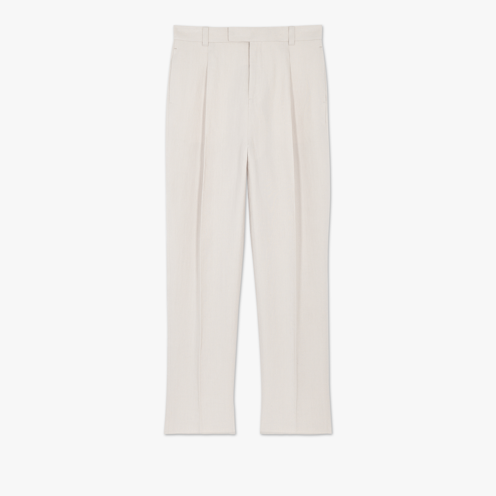 Linen Pleated Trousers, SAND LINEN, hi-res