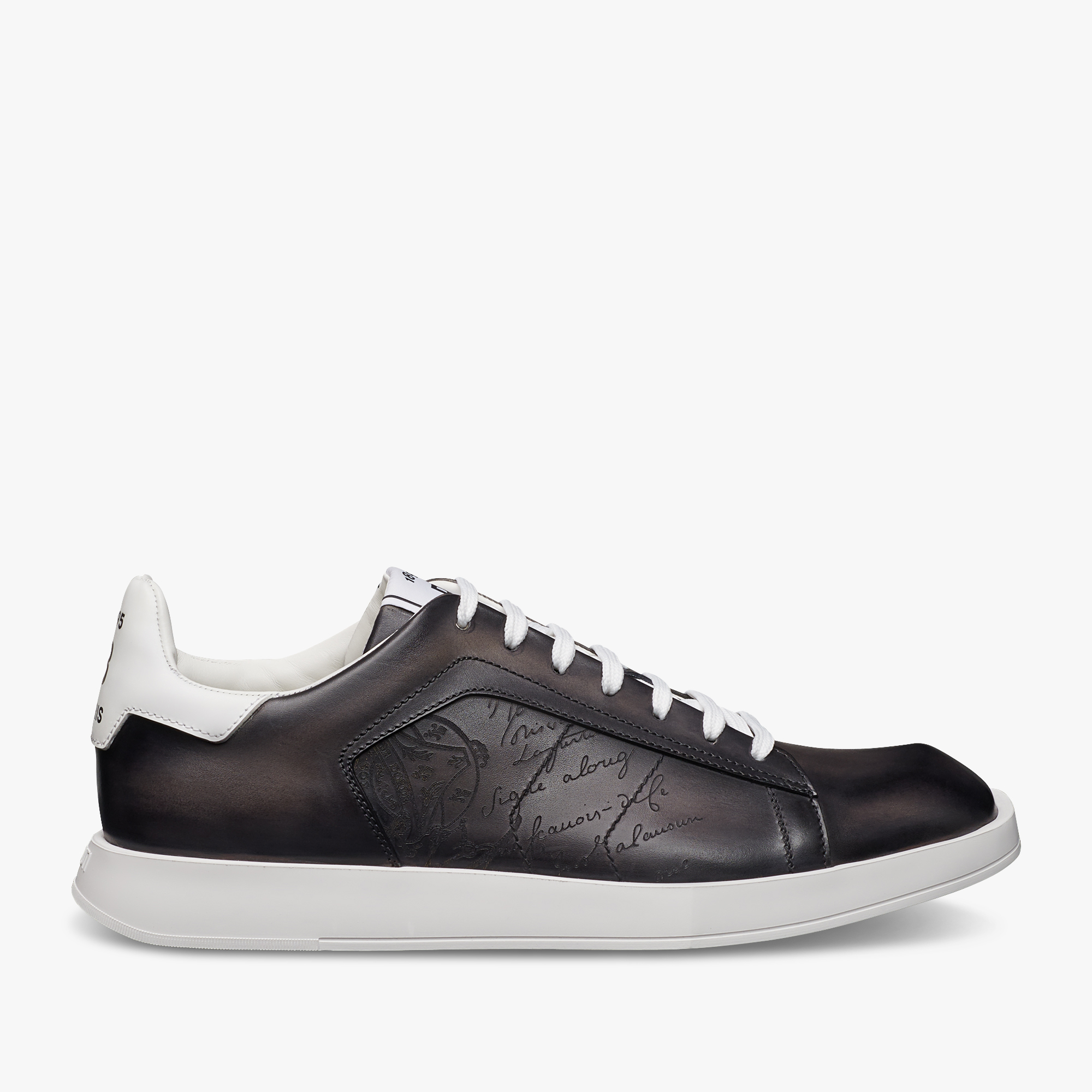 Stellar Scritto Leather Sneaker, FLANEL, hi-res