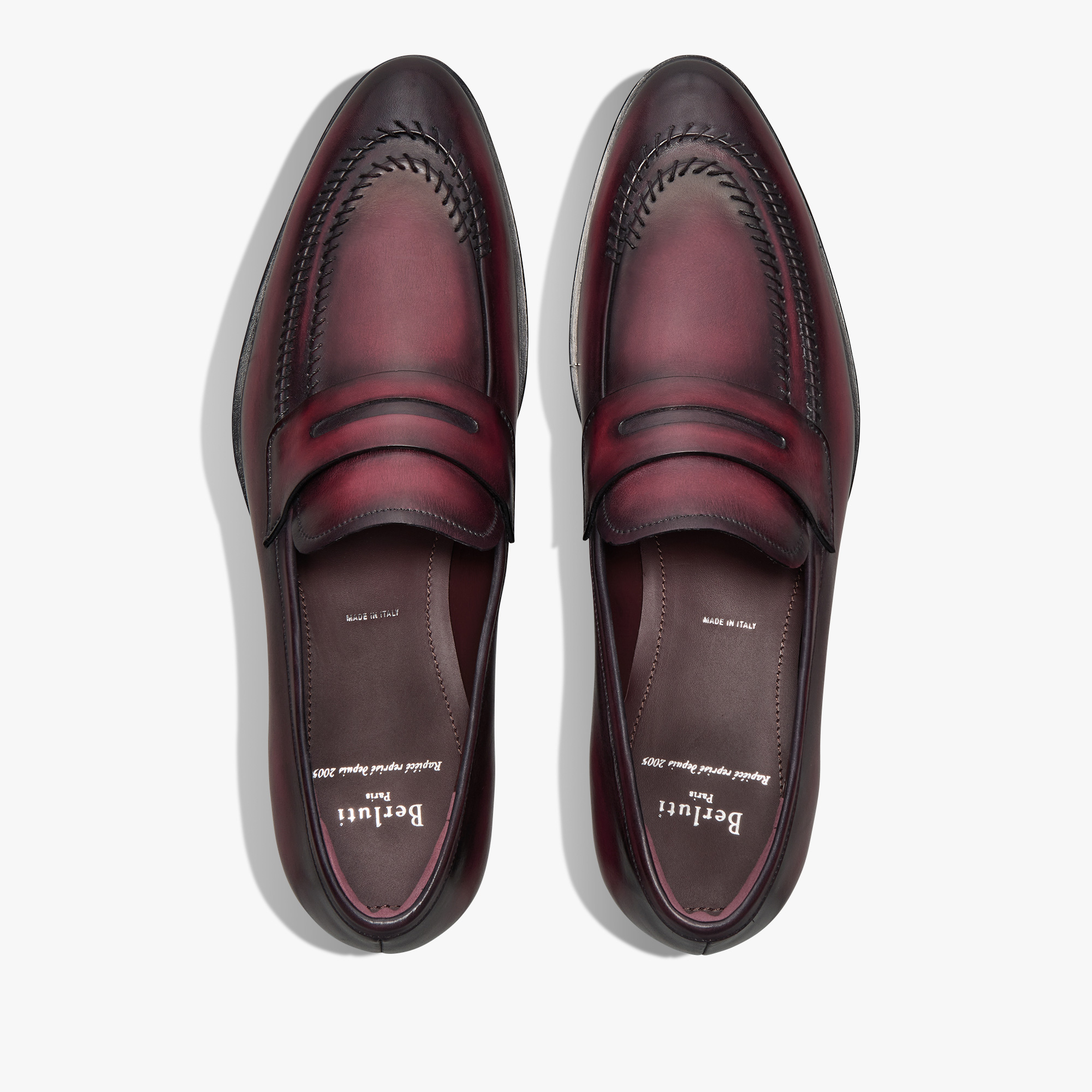 靴 Berluti Rapiece Reprise Scritto Loafer Rapiécé-Reprisé Leather Loafer | Berluti US