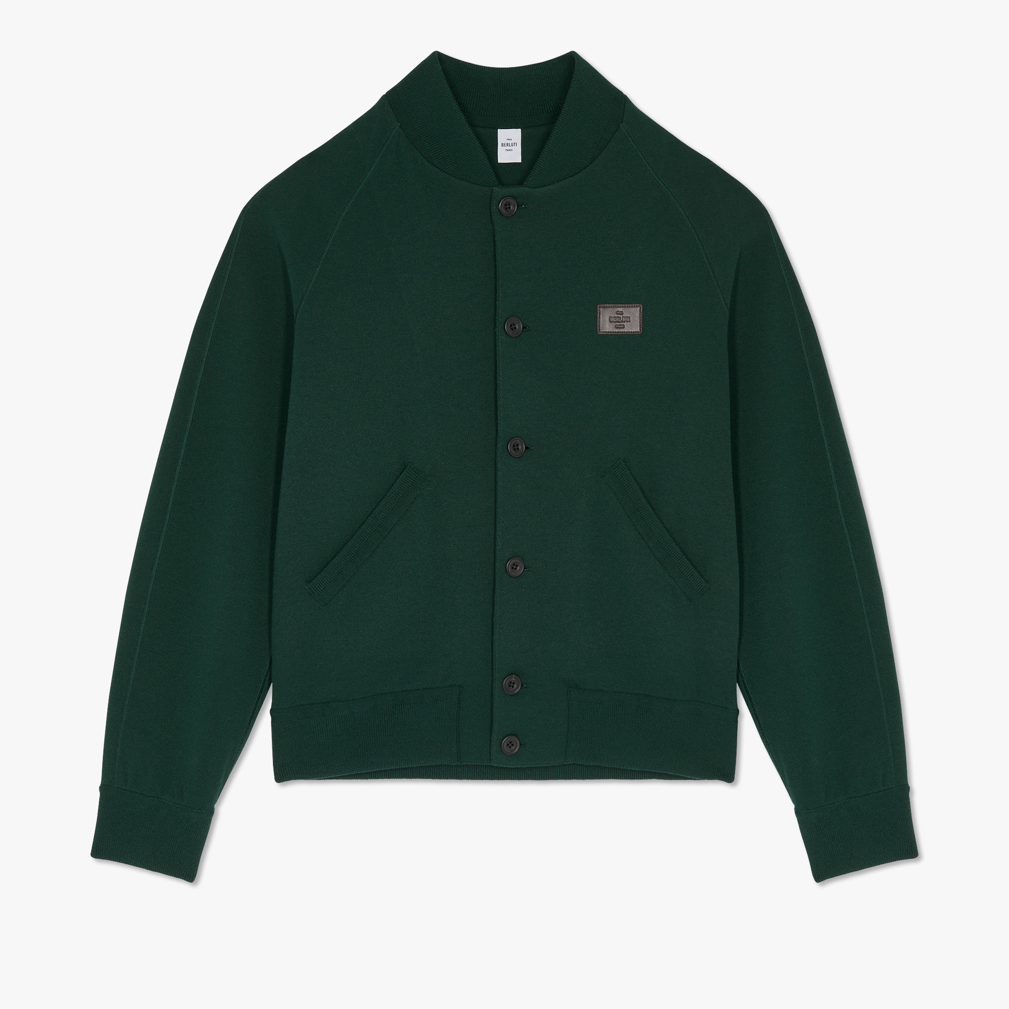 Wool Double Face Scritto Blouson, DEEP GREEN, hi-res
