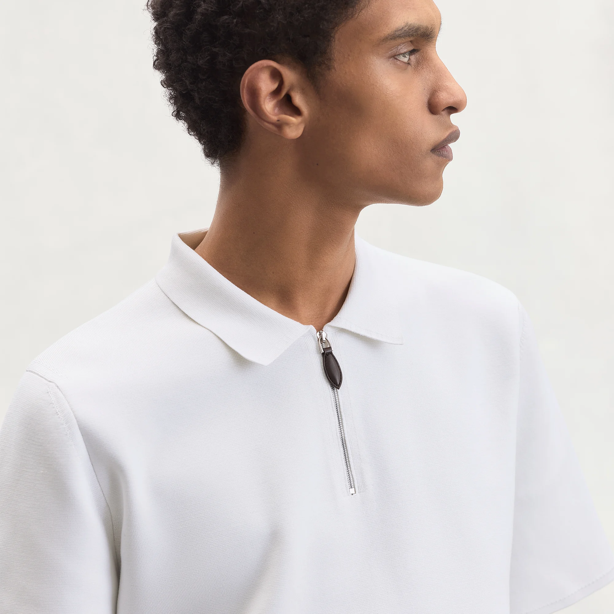 【BERLUTI】コットンシルク ジップアップ ポロシャツ コットン シルク ジップ ポロ | ベルルッティ JP