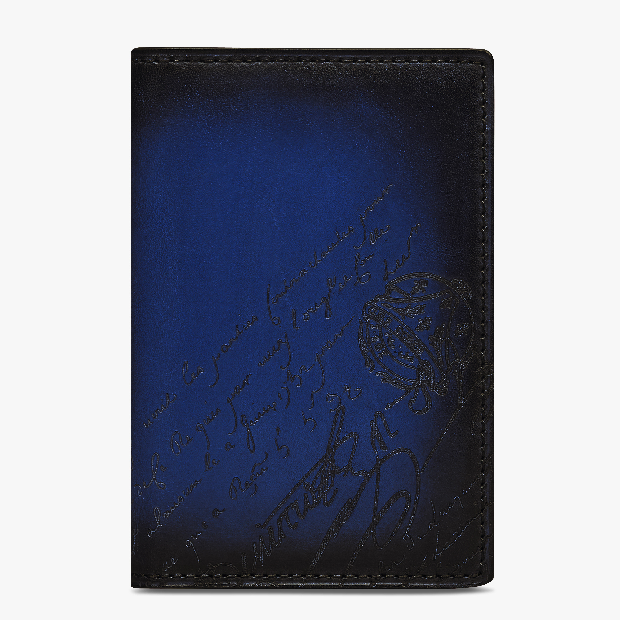 Jagua Scritto Swipe Leather Card Holder, UTOPIA BLUE, hi-res