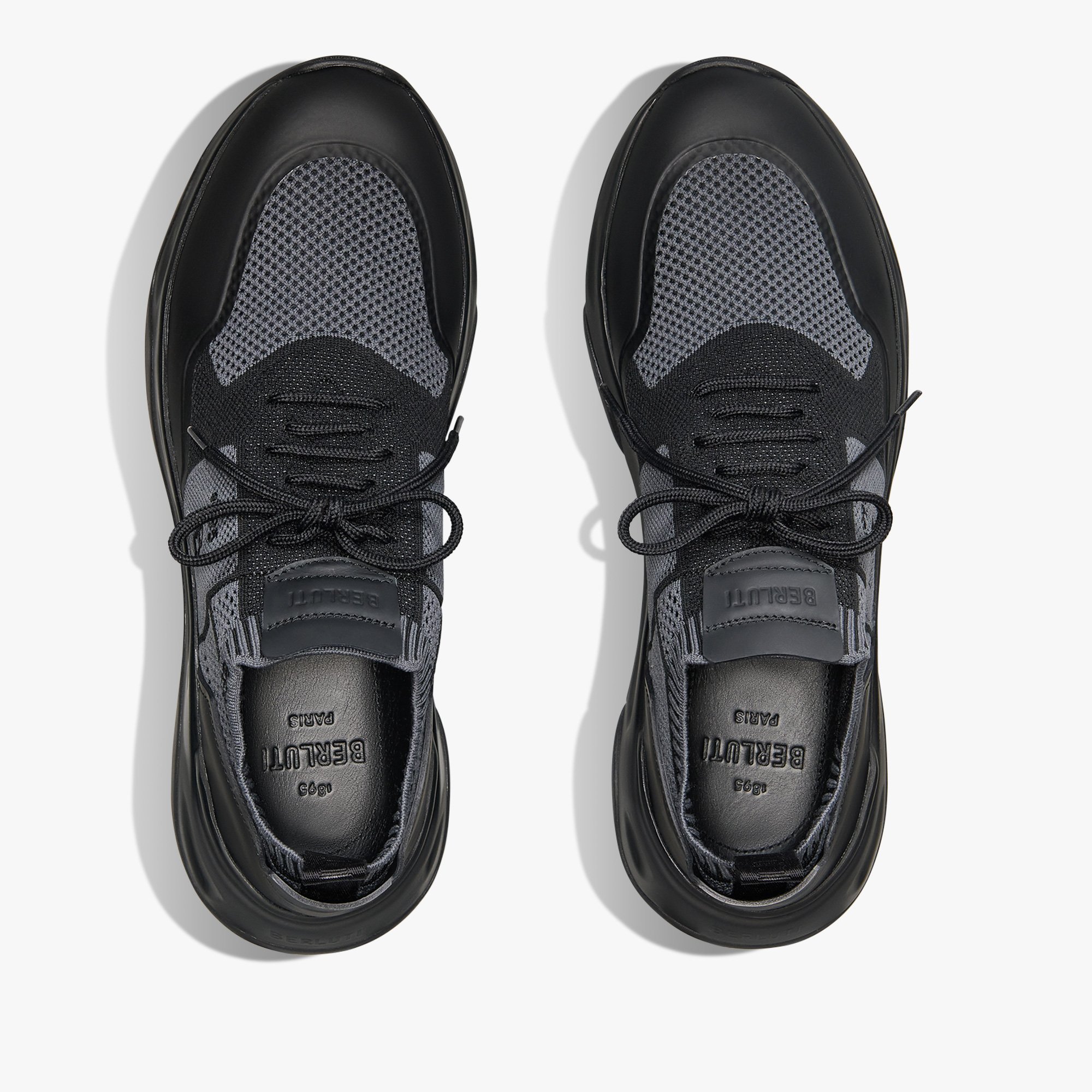 【BERLUTI】SNEAKERS Shadow Rubber Coated Knit And Calf Leather Sneaker | Berluti US