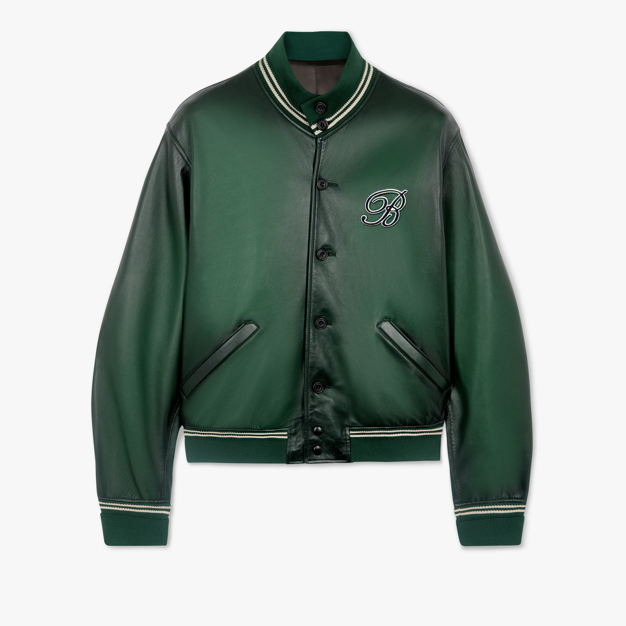 Patina Leather Blouson, DEEP TOURMALINE, hi-res