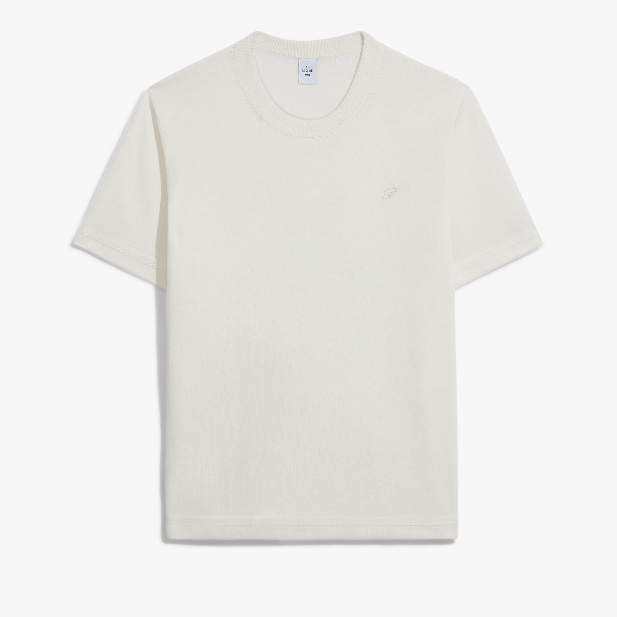 Berluti Thabor Short Sleeved Crewneck, OFF WHITE, hi-res