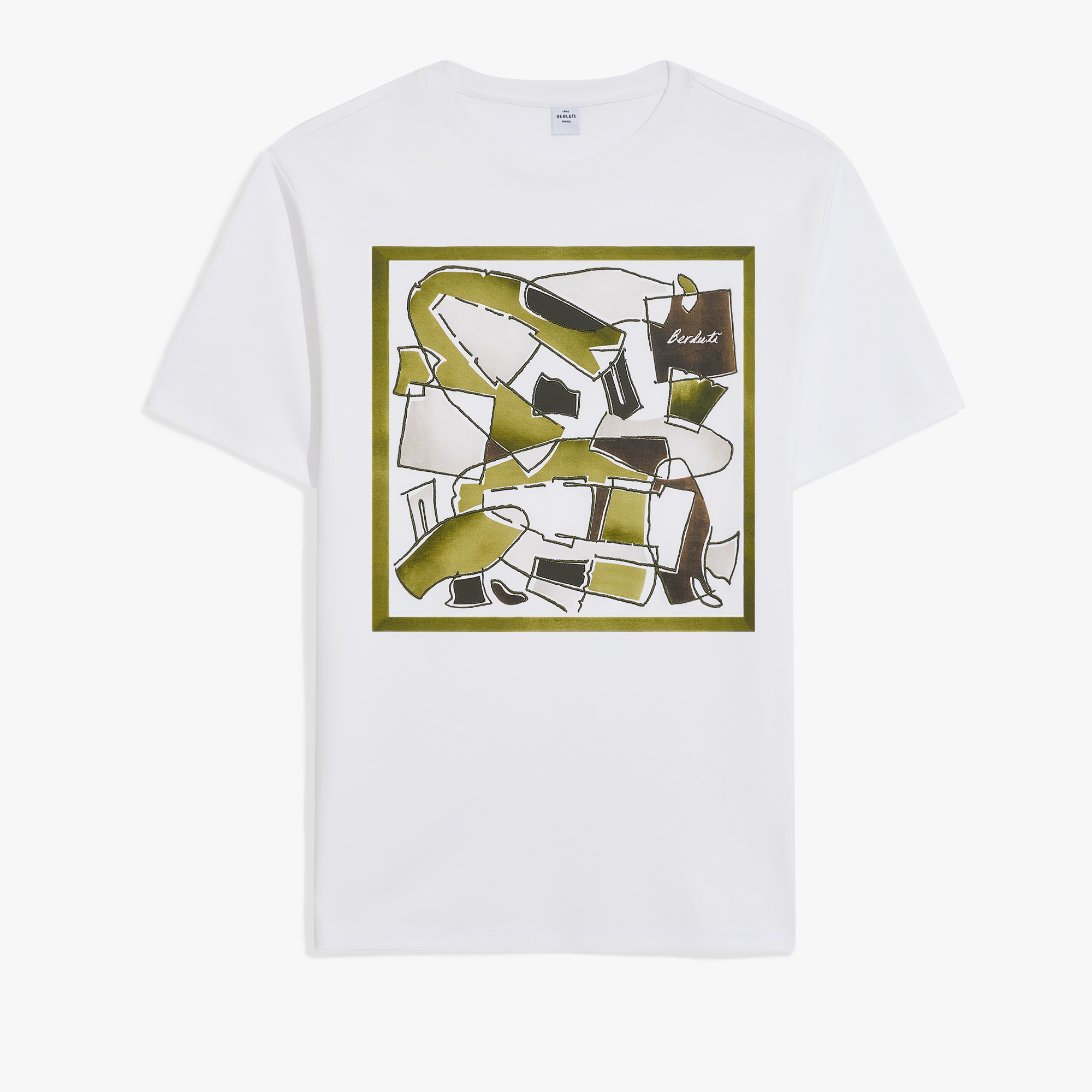 Shoe Collage T-shirt, OPTICAL WHITE/SHOE PATTERN GRE, hi-res