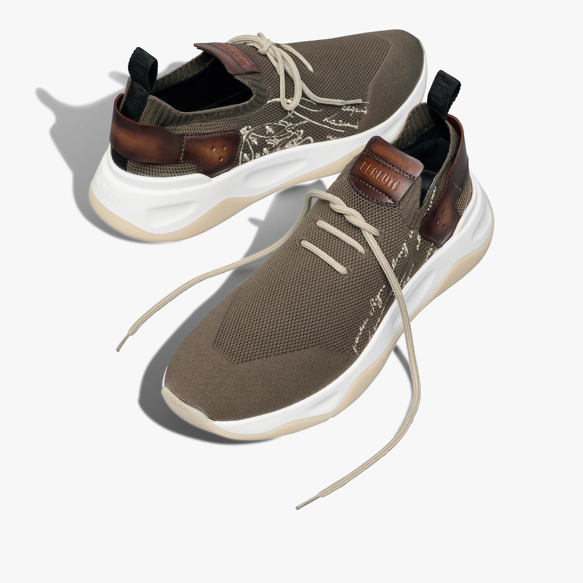 Billie knit and leather sneaker on sale