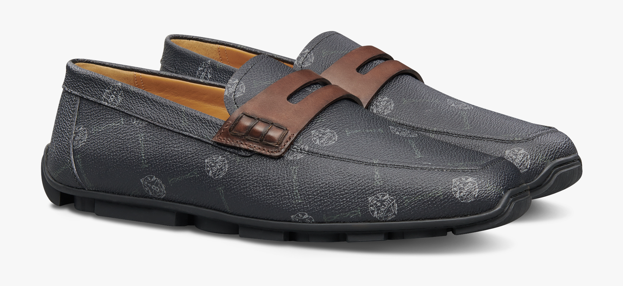 Saturnin Canvas and Leather Driving Shoe
