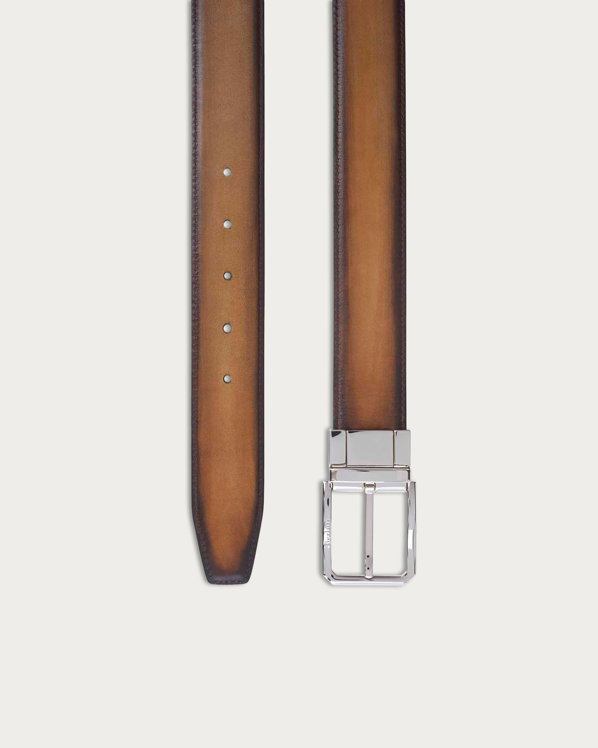Berluti レザー ベルト ブラウン Versatile Reversible Belt | Berluti US