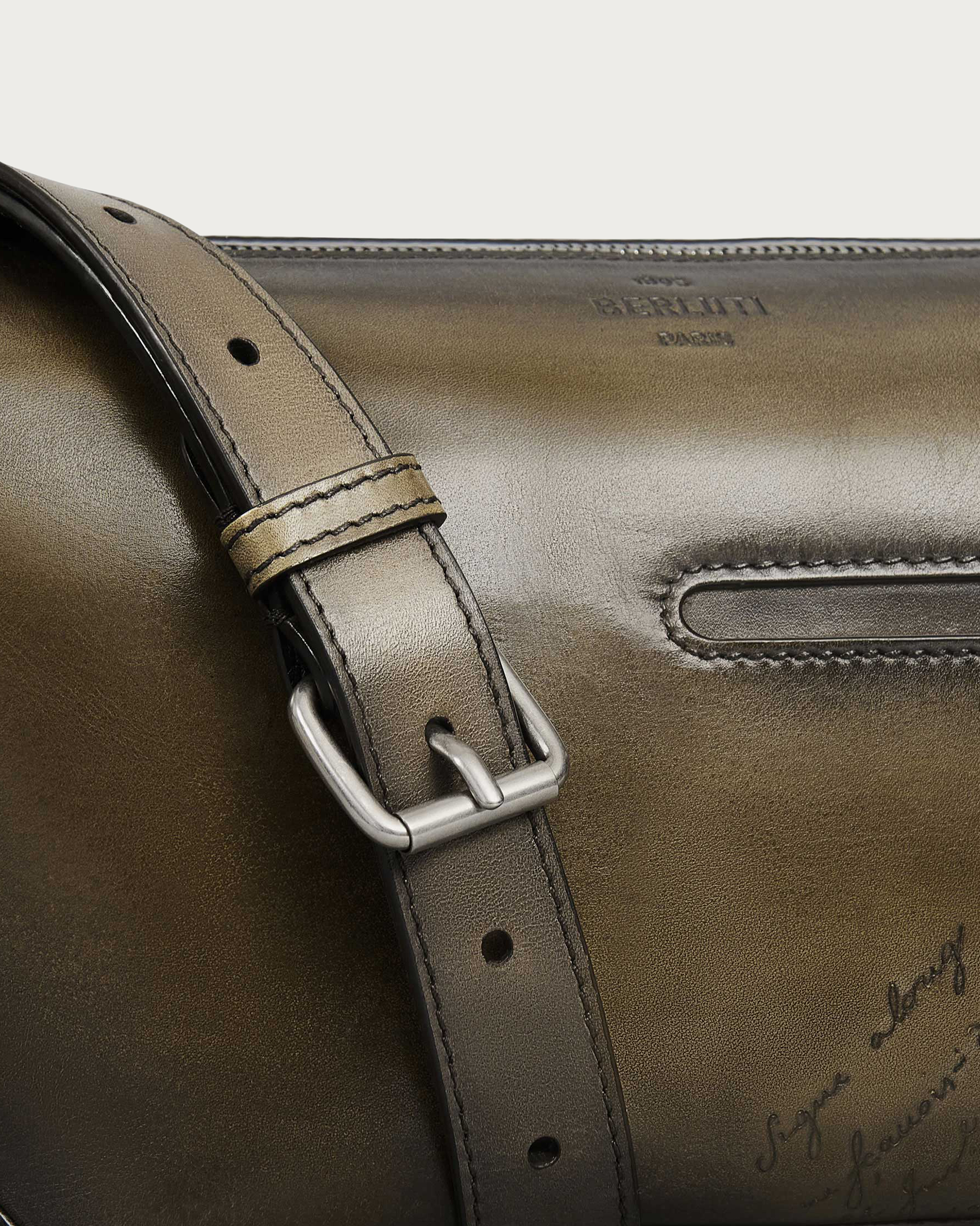 Toujours Soft Zipped Hobo XS Messenger | Berluti US