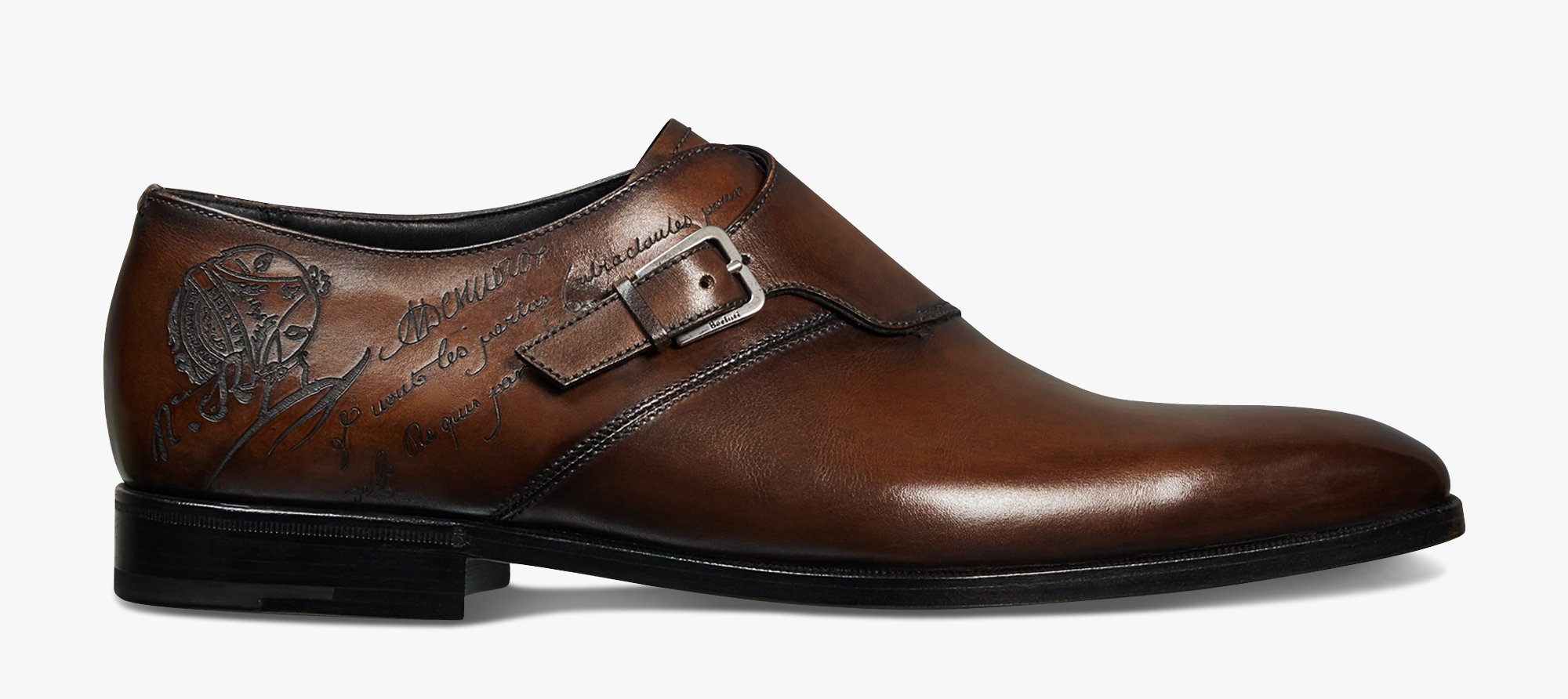 Scars Demesure Scritto Leather Monk Shoe Berluti Great savings & free delivery / collection on many items. scars demesure scritto leather monk shoe