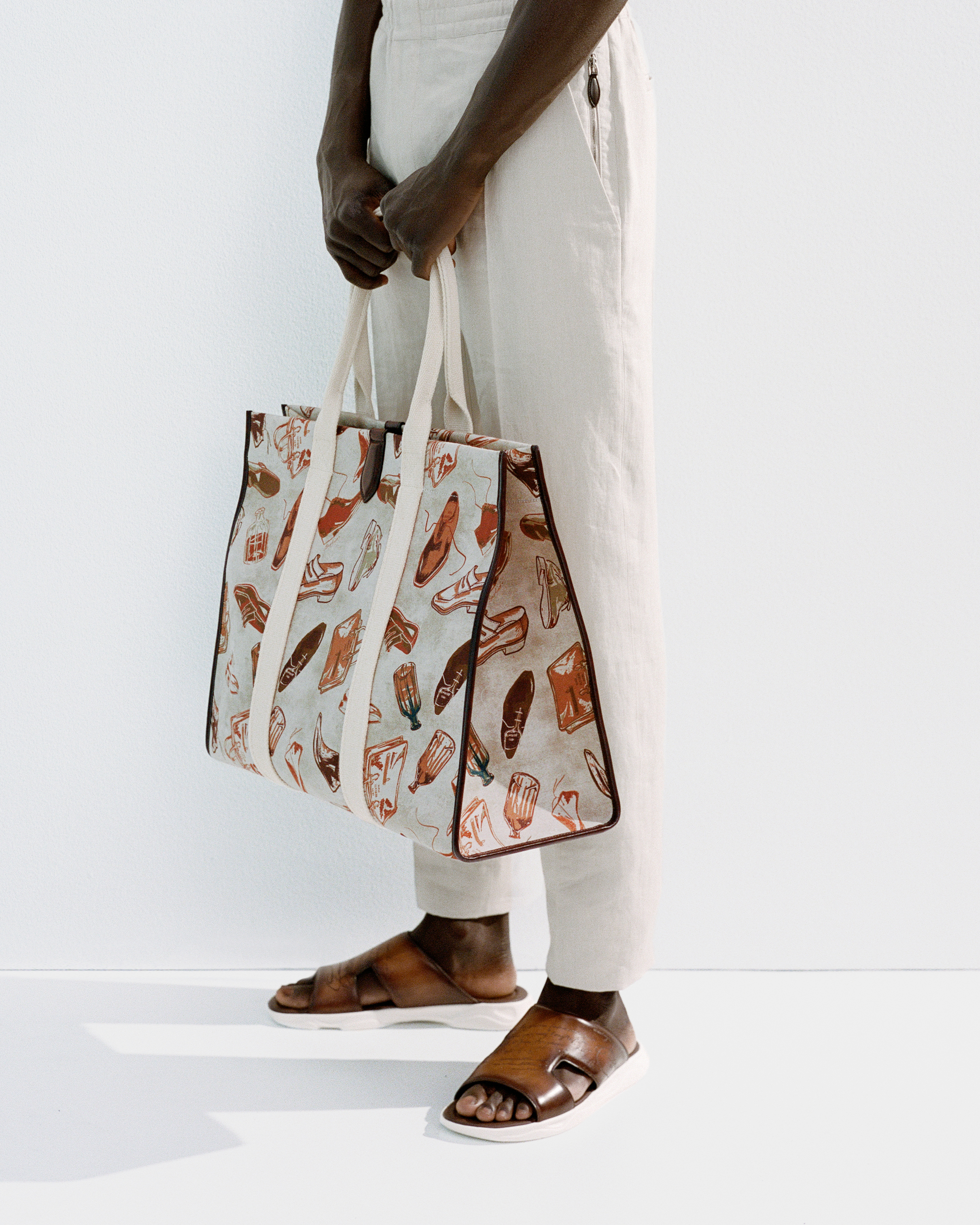 Open tote bag top