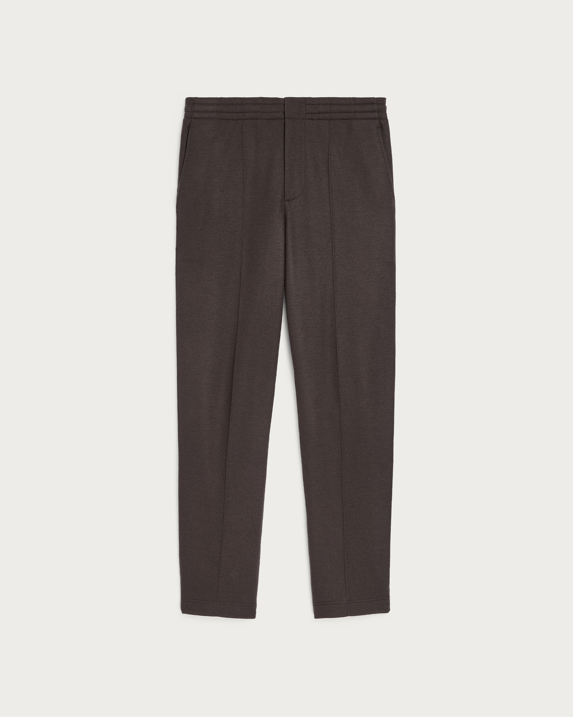 Jersey Pants with Leather Detail
