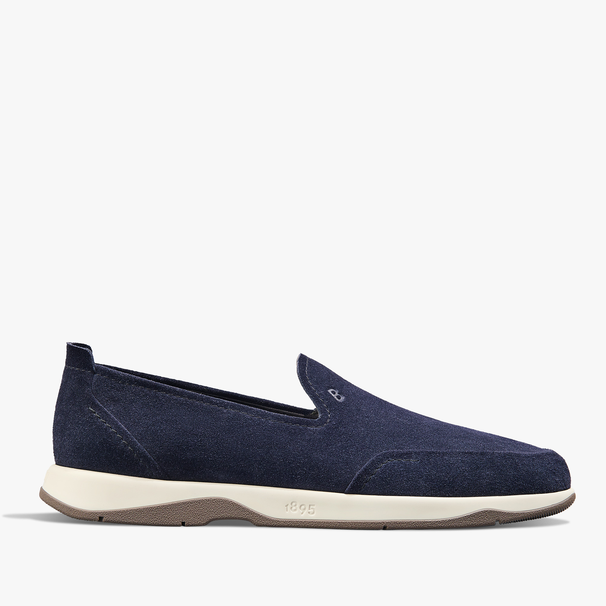 Echappée Suede Calf Loafer, BLU, hi-res