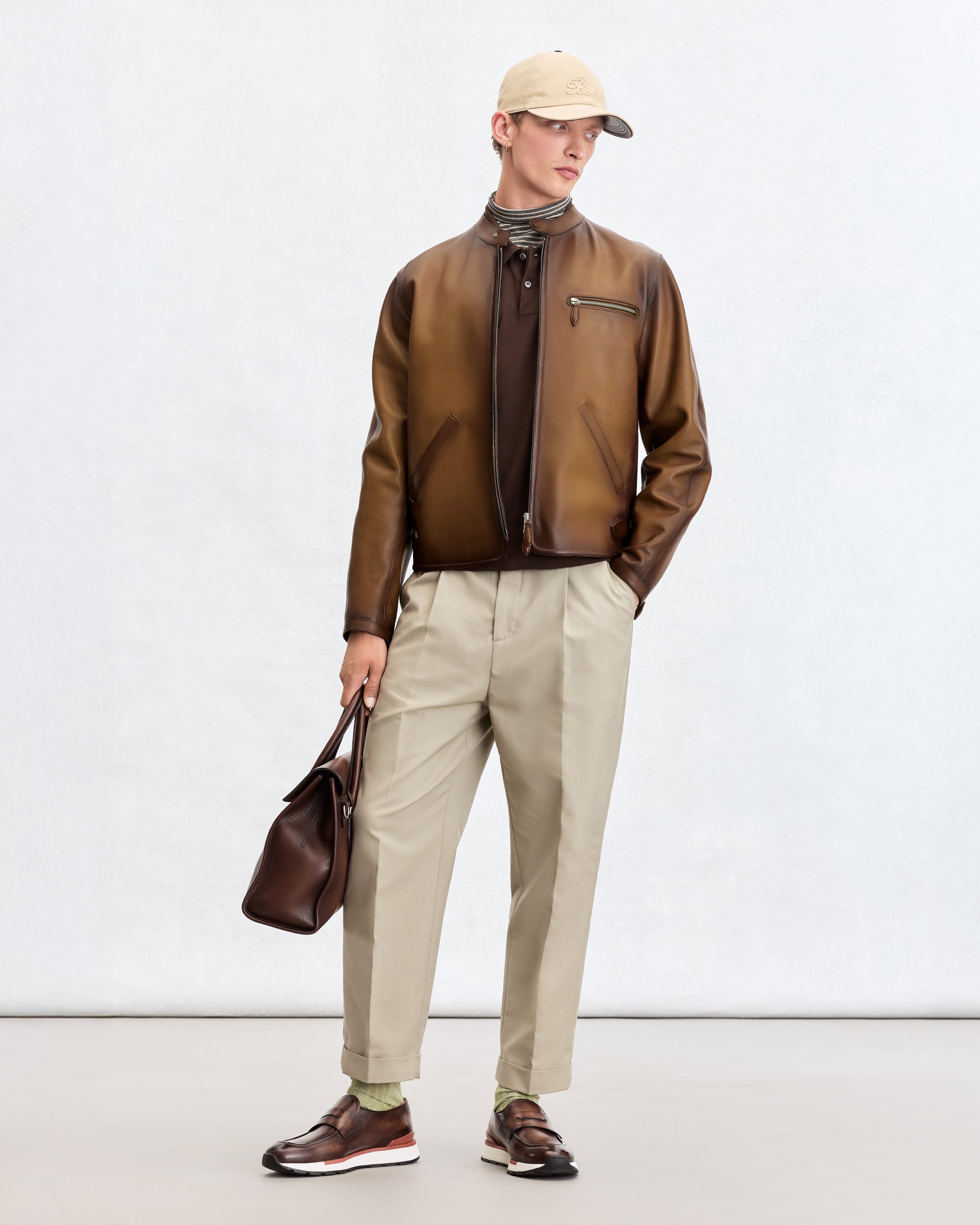 Berluti 国内正規品 19AW カーフスキン ヌバック レザージャケット Berluti 国内正規品 19AW カーフスキン ヌバック レザージャケット