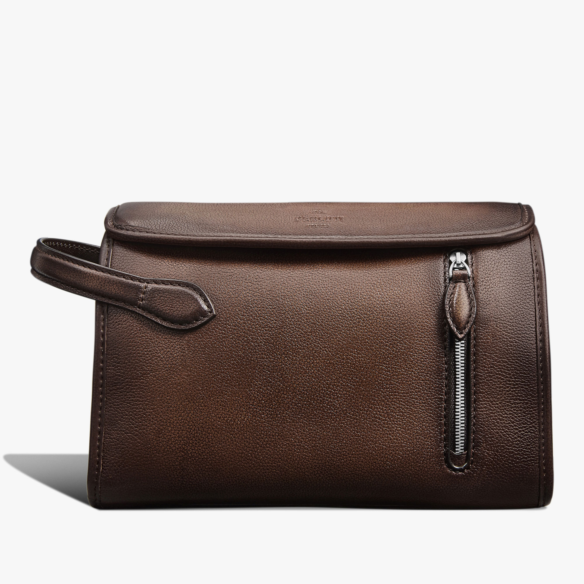 Morning On Strap Leather Messenger, SOFT BROWN, hi-res