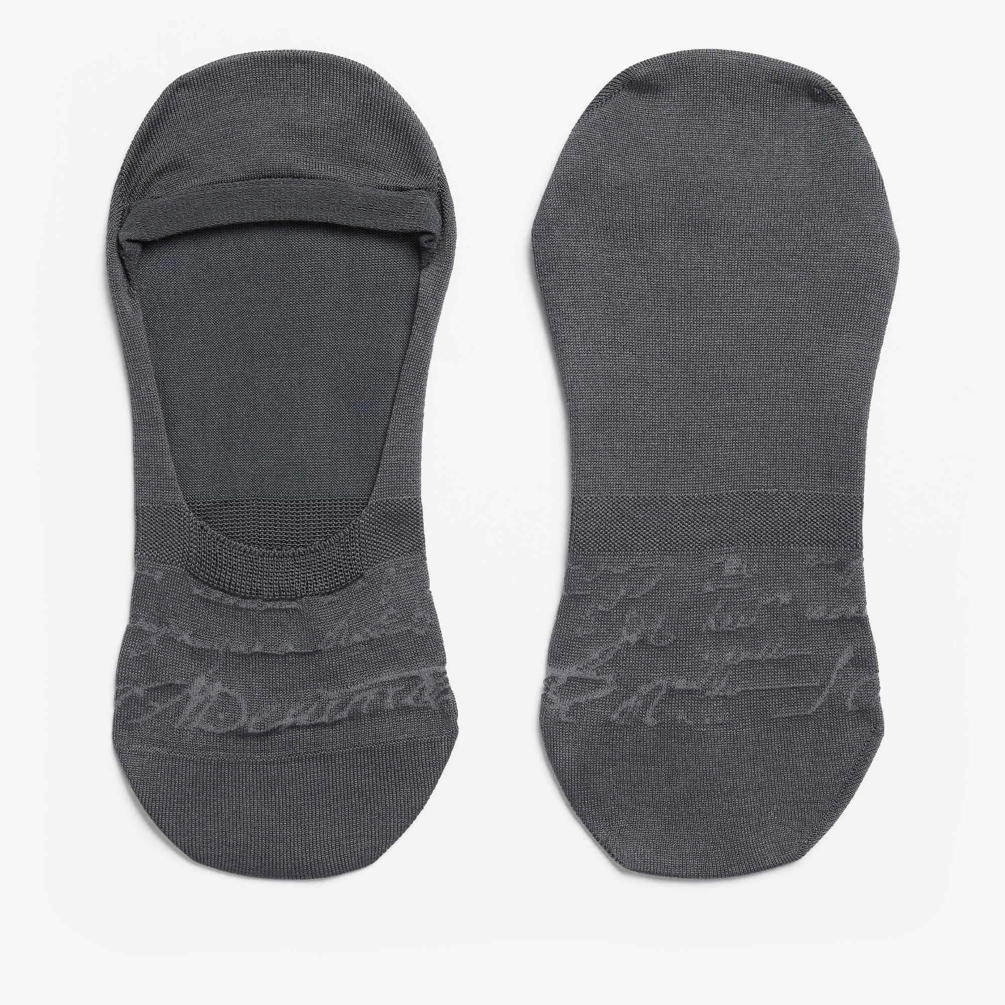 Shadow Cotton Ghost Socks, DARK LEAD, hi-res