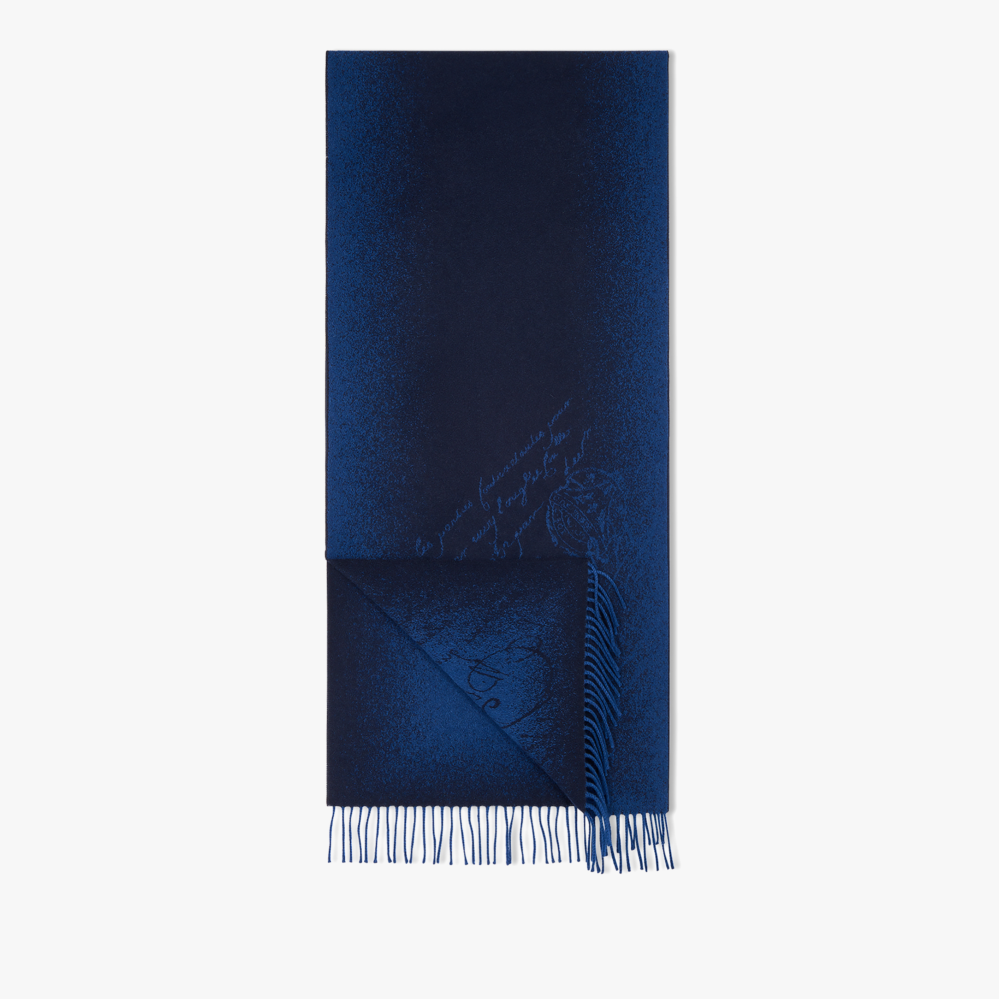 Écharpe Scritto Patinée, COLD NIGHT BLUE, hi-res