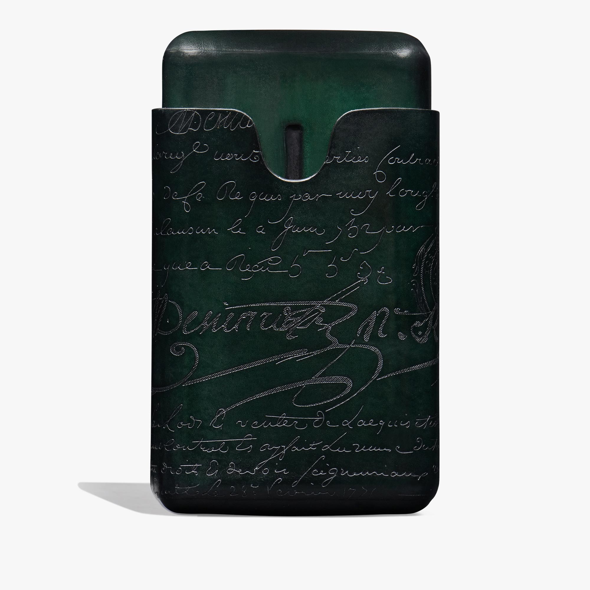 【Berluti】4本収納可能☆ Scritto Leather シガーケース 全2色 シガーケース 4 スクリットレザー | ベルルッティ JP