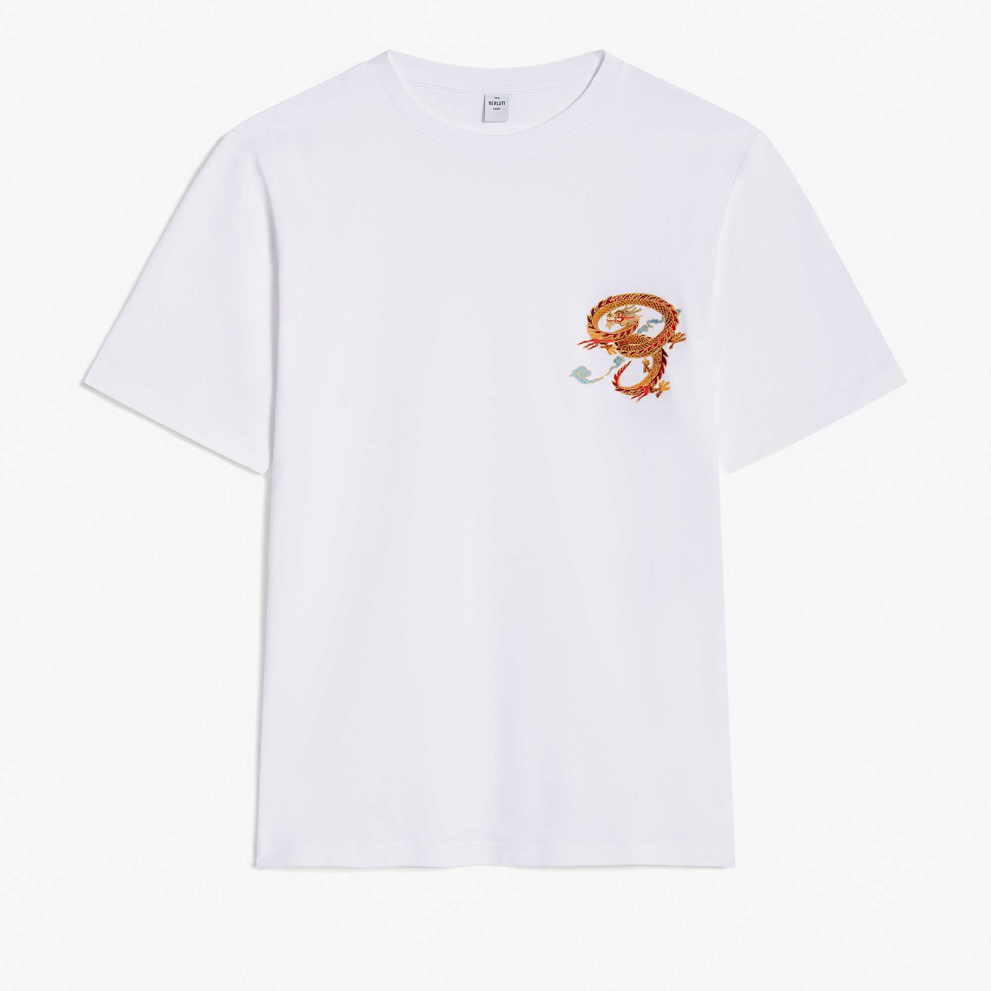 Embroided B Dragon T-Shirt, BLANC OPTIQUE, hi-res