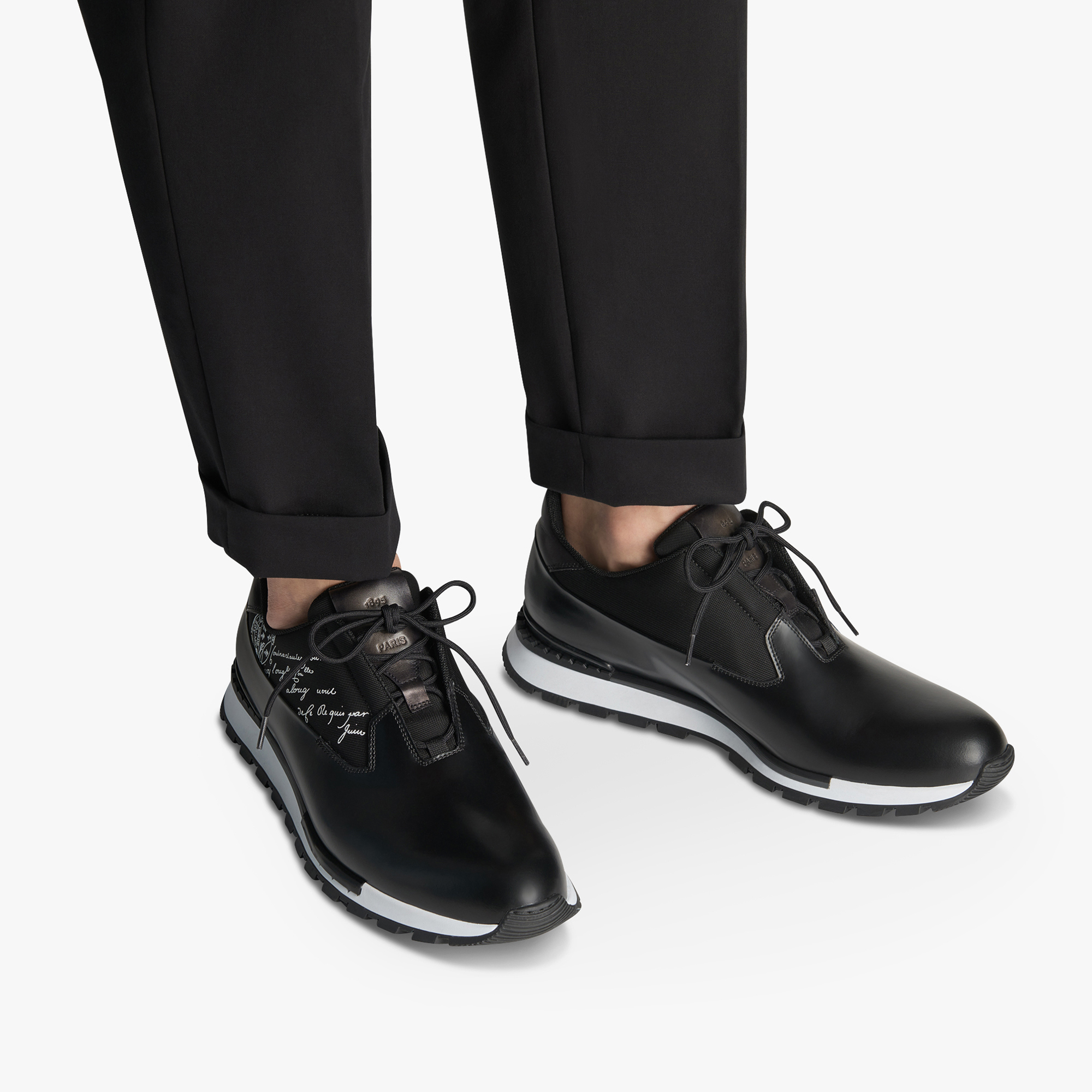 Fast Track Leather And Nylon Sneaker
